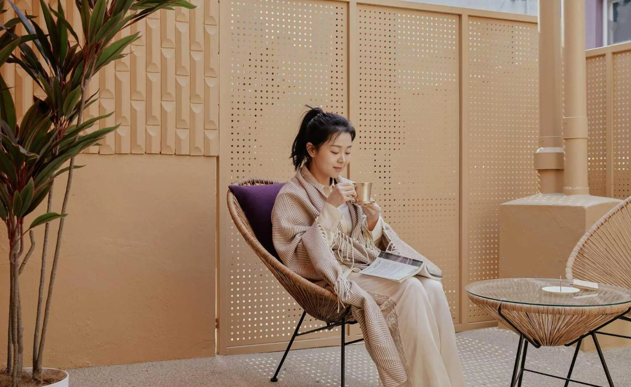Balcony/Terrace in Stay Passport Morocco Spa Incheon Songdo