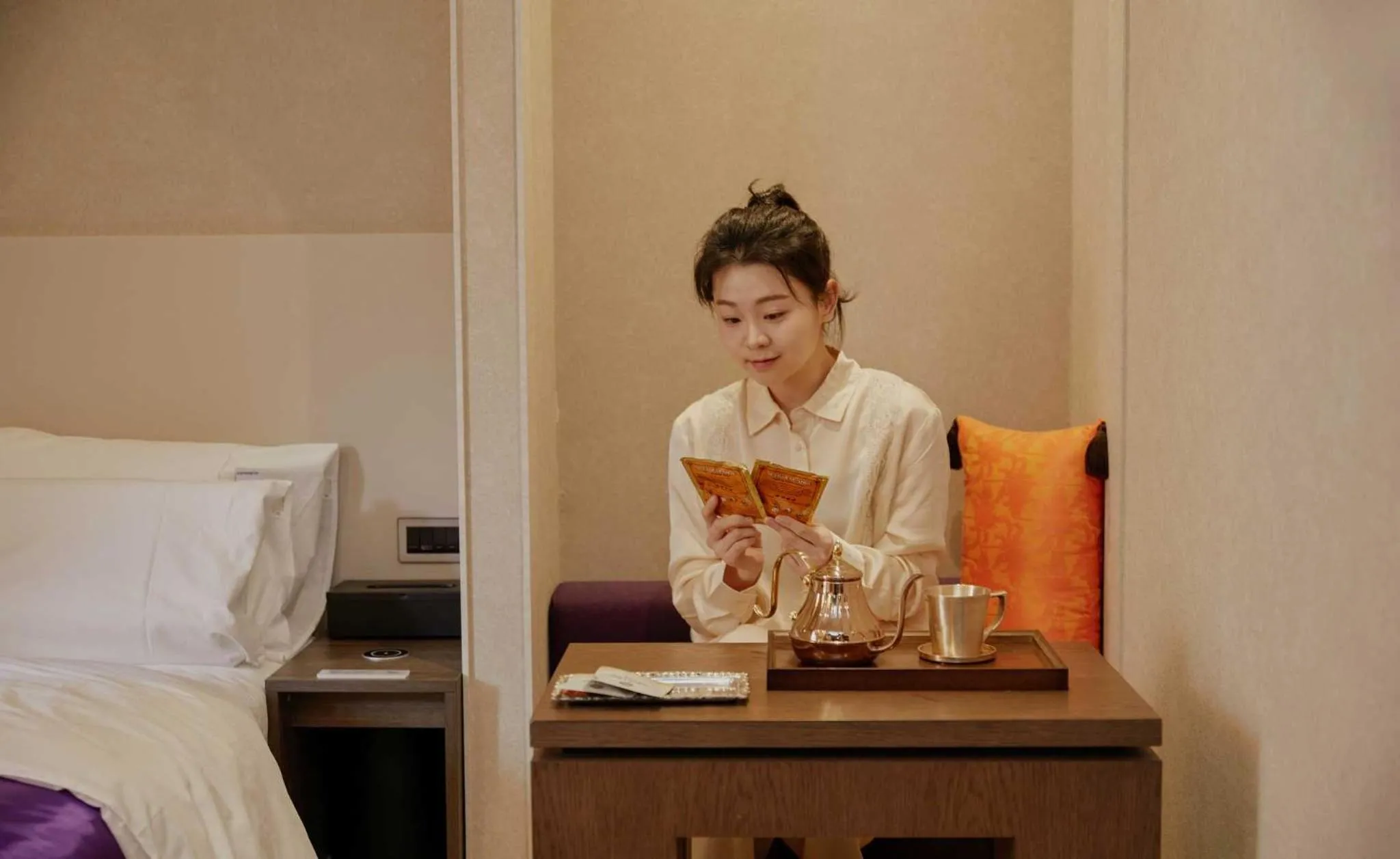 Coffee/tea facilities, Bed in Stay Passport Morocco Spa Incheon Songdo