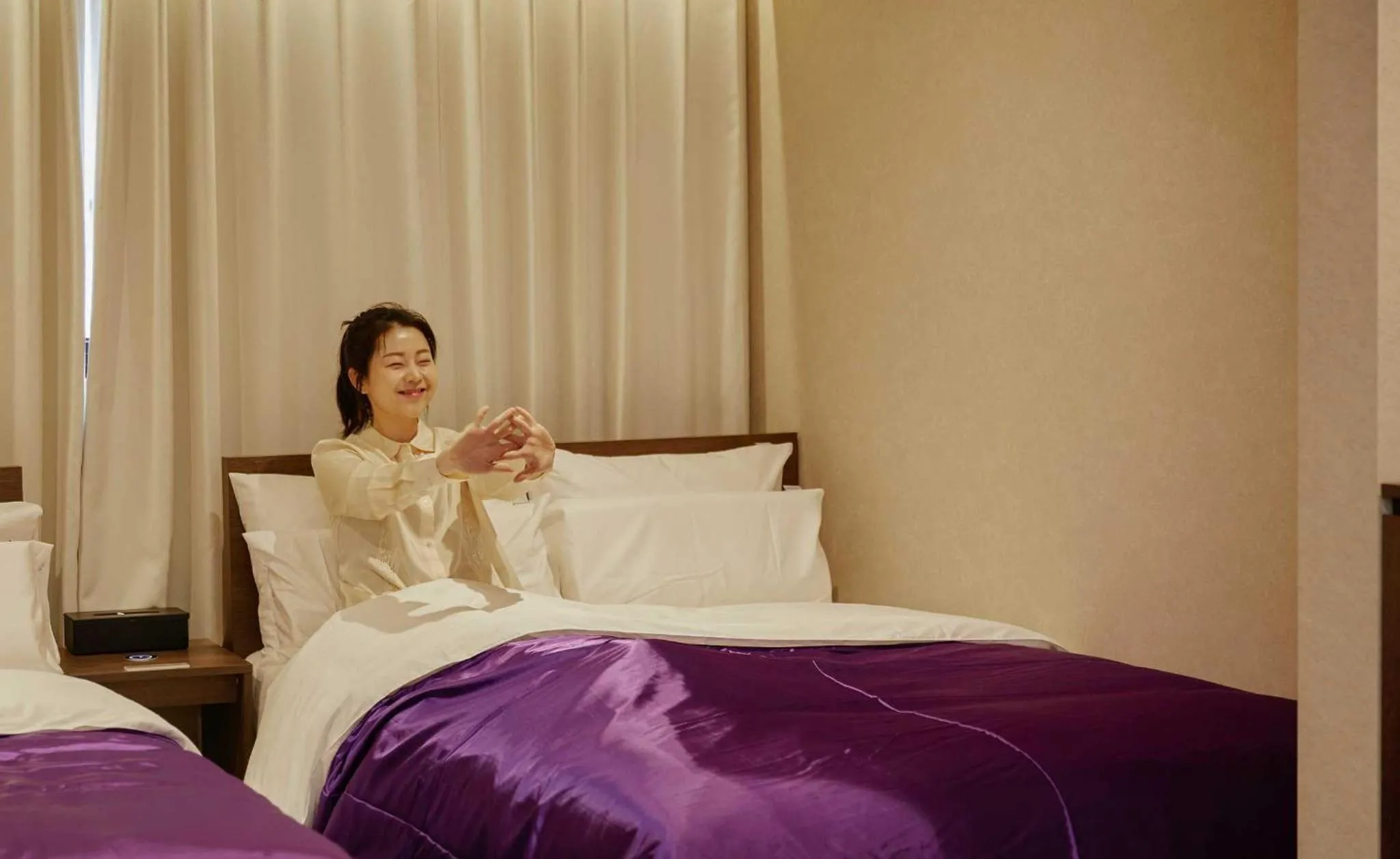 Bedroom, Bed in Stay Passport Morocco Spa Incheon Songdo