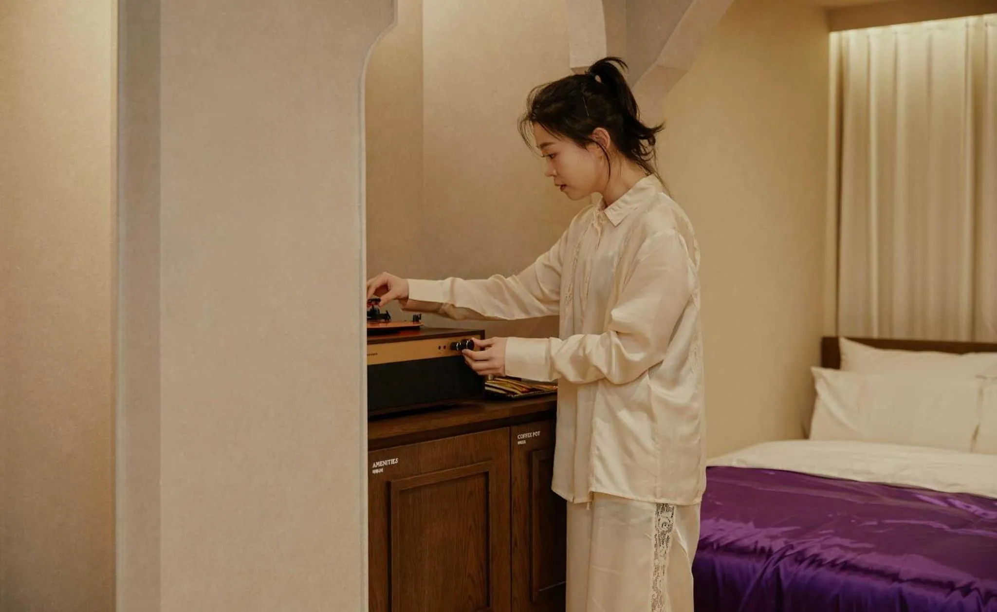 Bedroom, Bed in Stay Passport Morocco Spa Incheon Songdo