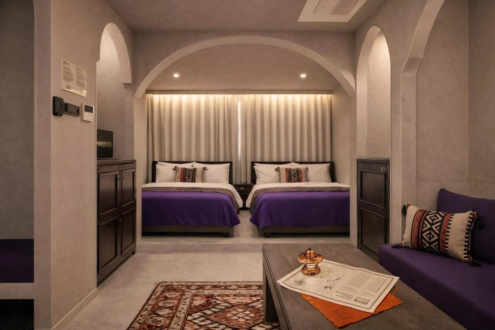 Bedroom, Bed in Stay Passport Morocco Spa Incheon Songdo