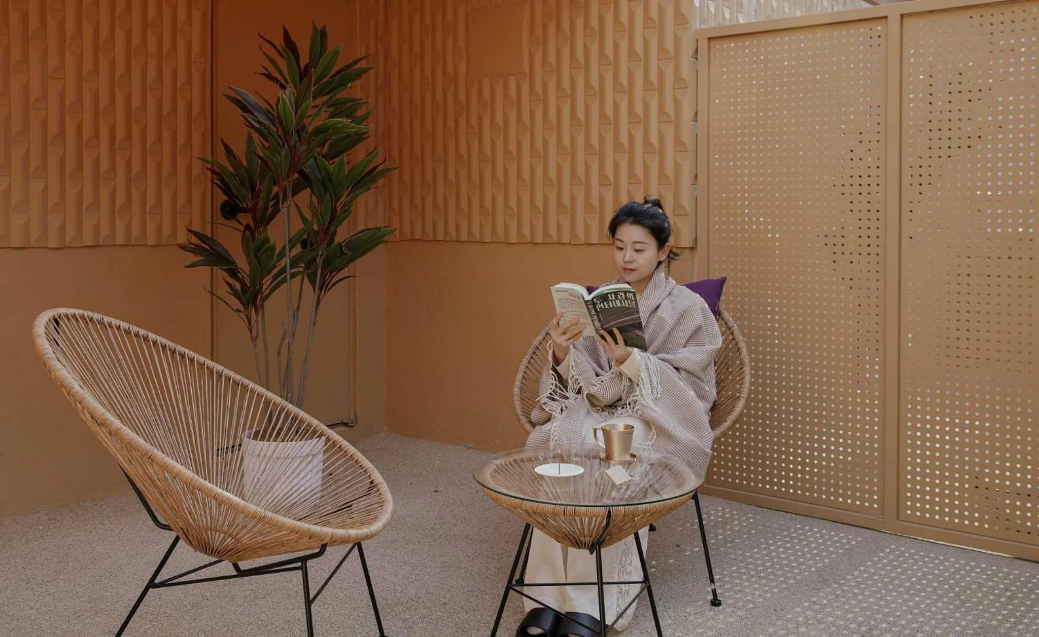 Balcony/Terrace in Stay Passport Morocco Spa Incheon Songdo