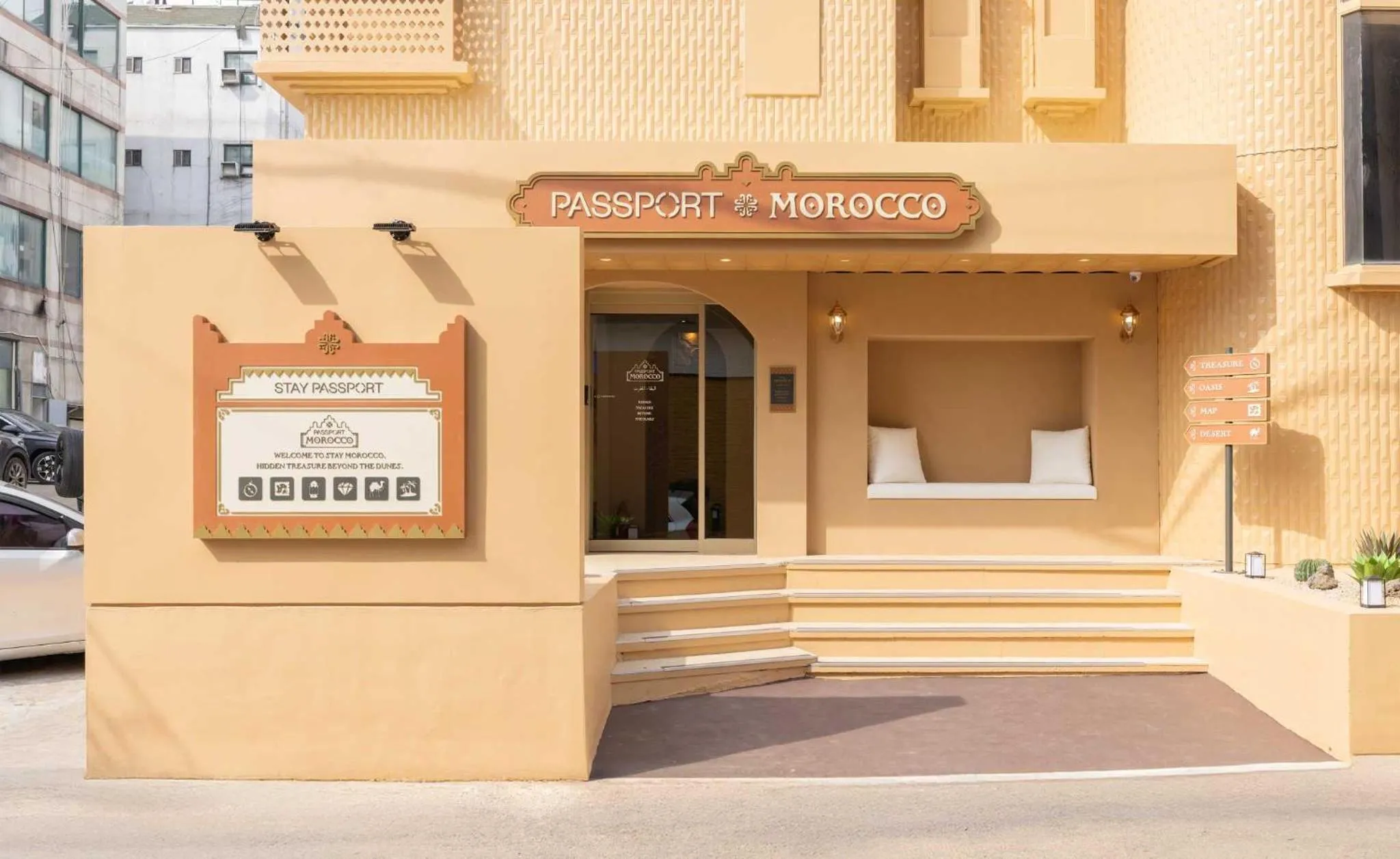 Facade/entrance in Stay Passport Morocco Spa Incheon Songdo