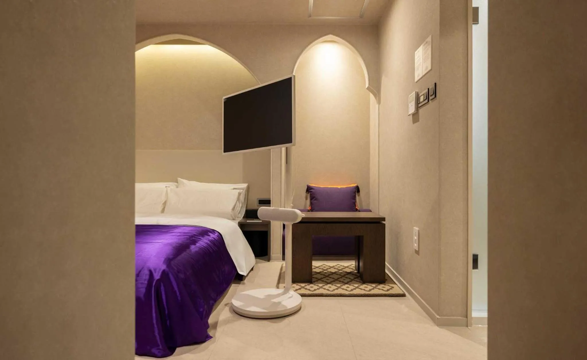 TV and multimedia, Bed in Stay Passport Morocco Spa Incheon Songdo