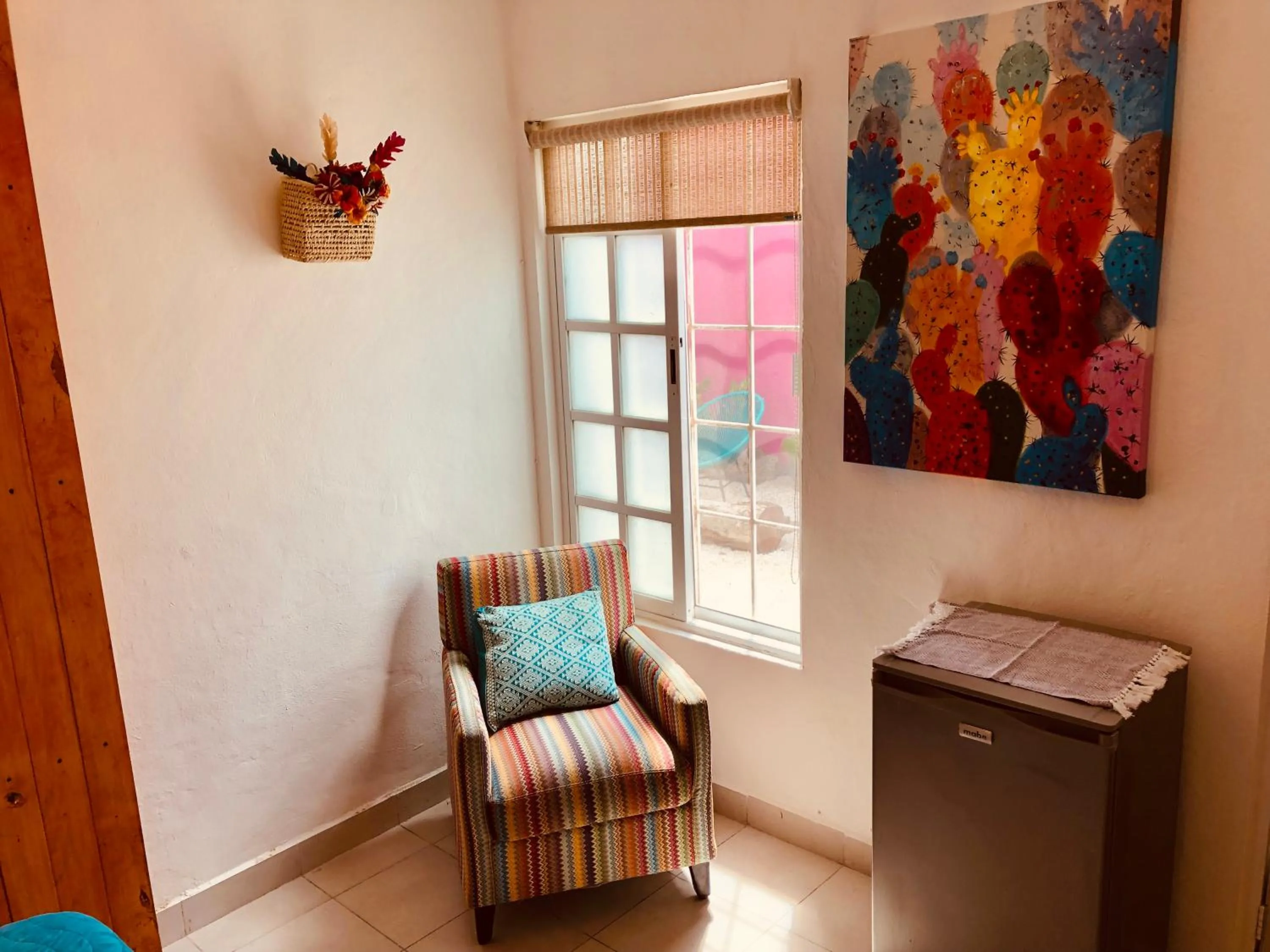 Seating area in Casa Alberto Cozumel