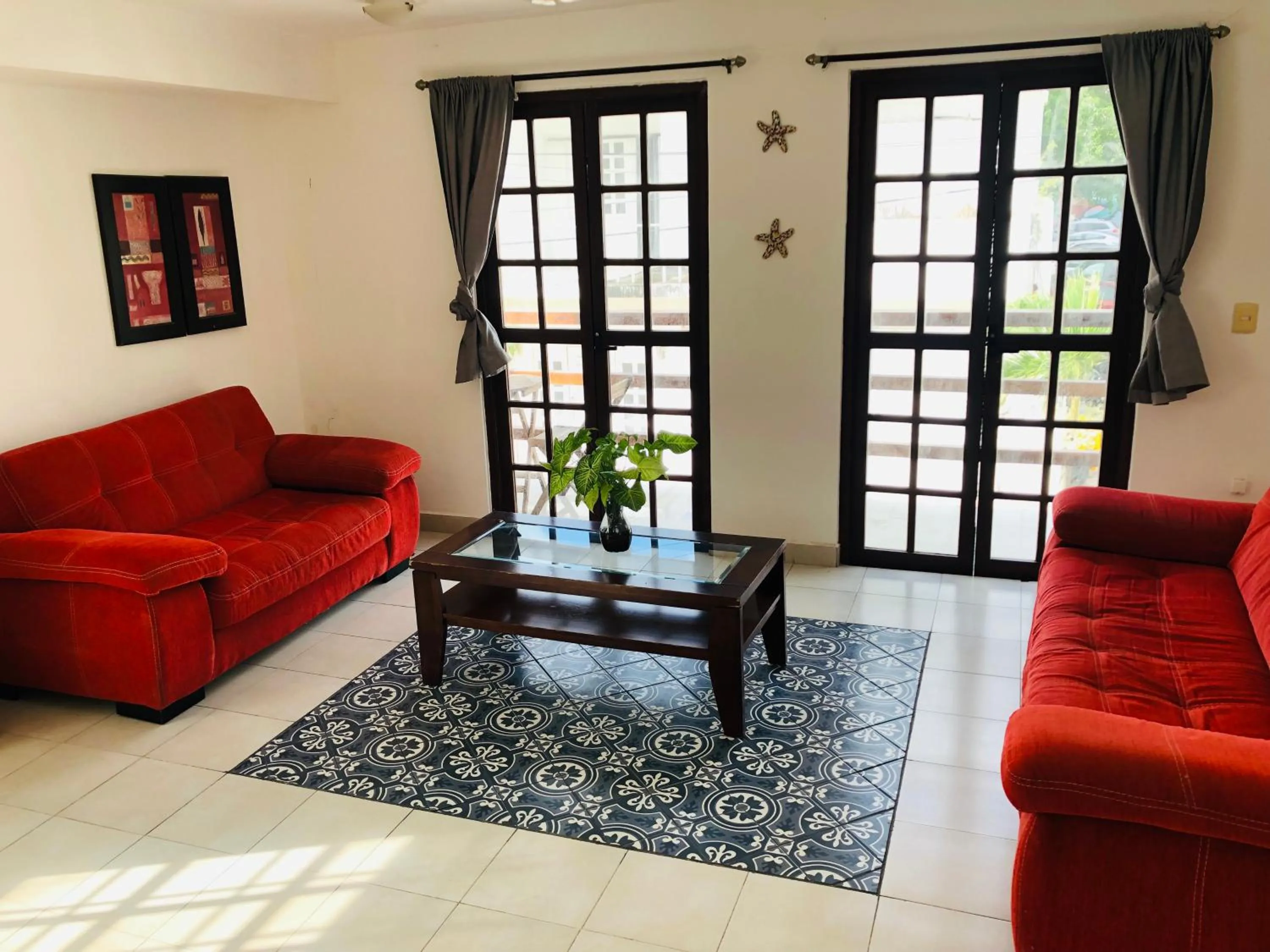 Living room in Casa Alberto Cozumel