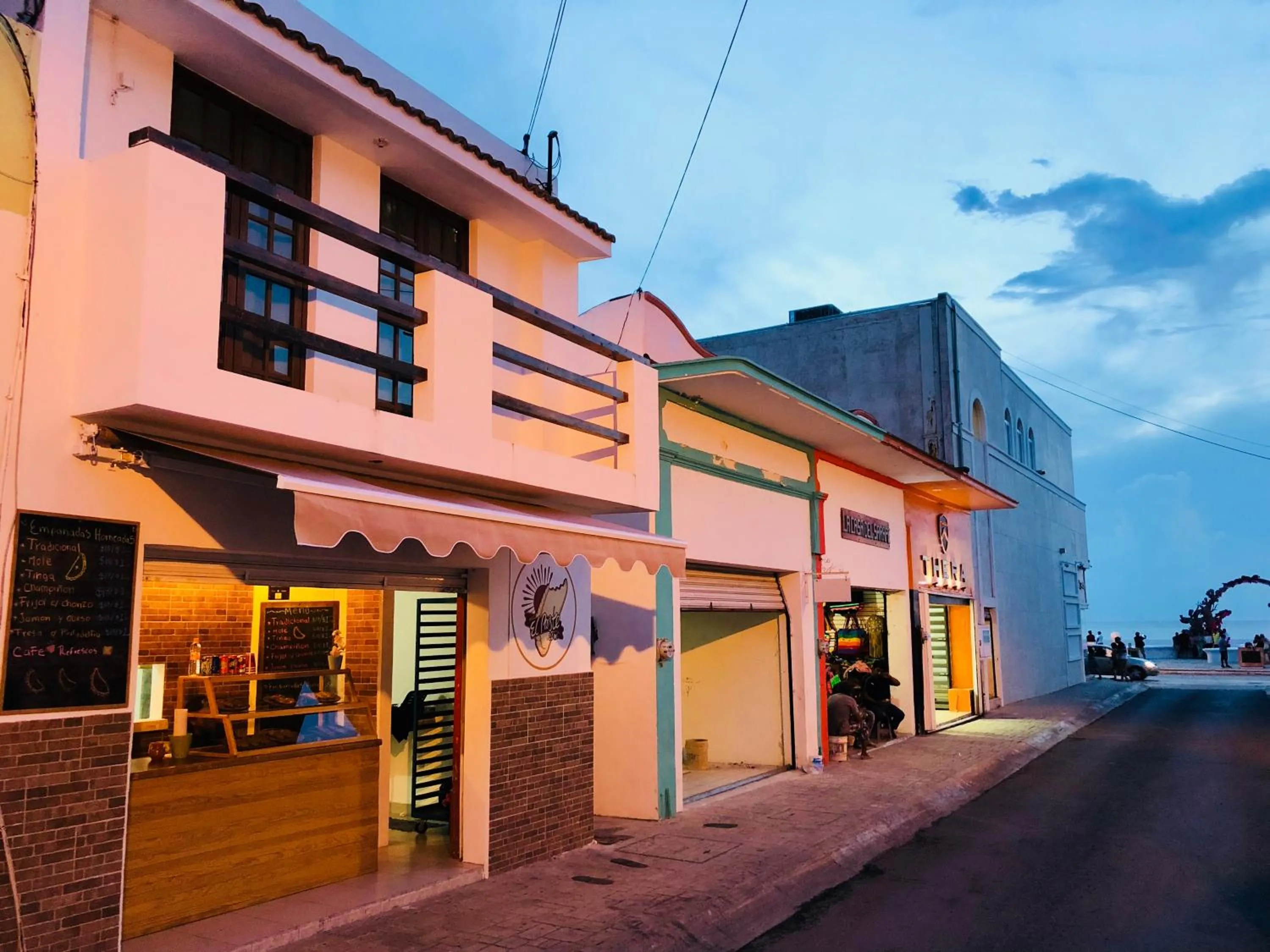 Facade/entrance in Casa Alberto Cozumel