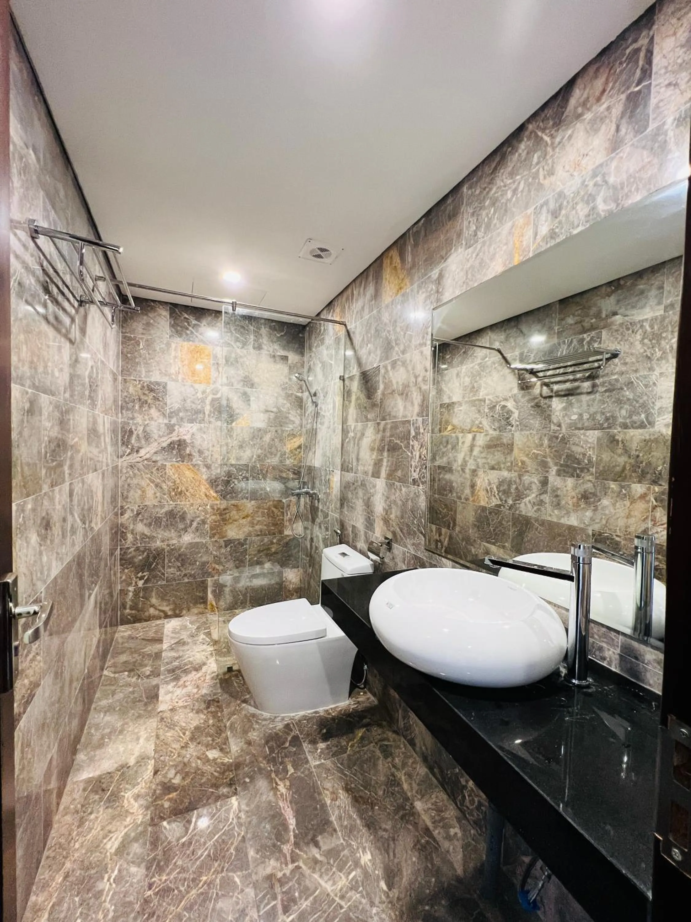 Shower in Hanoi Apartment