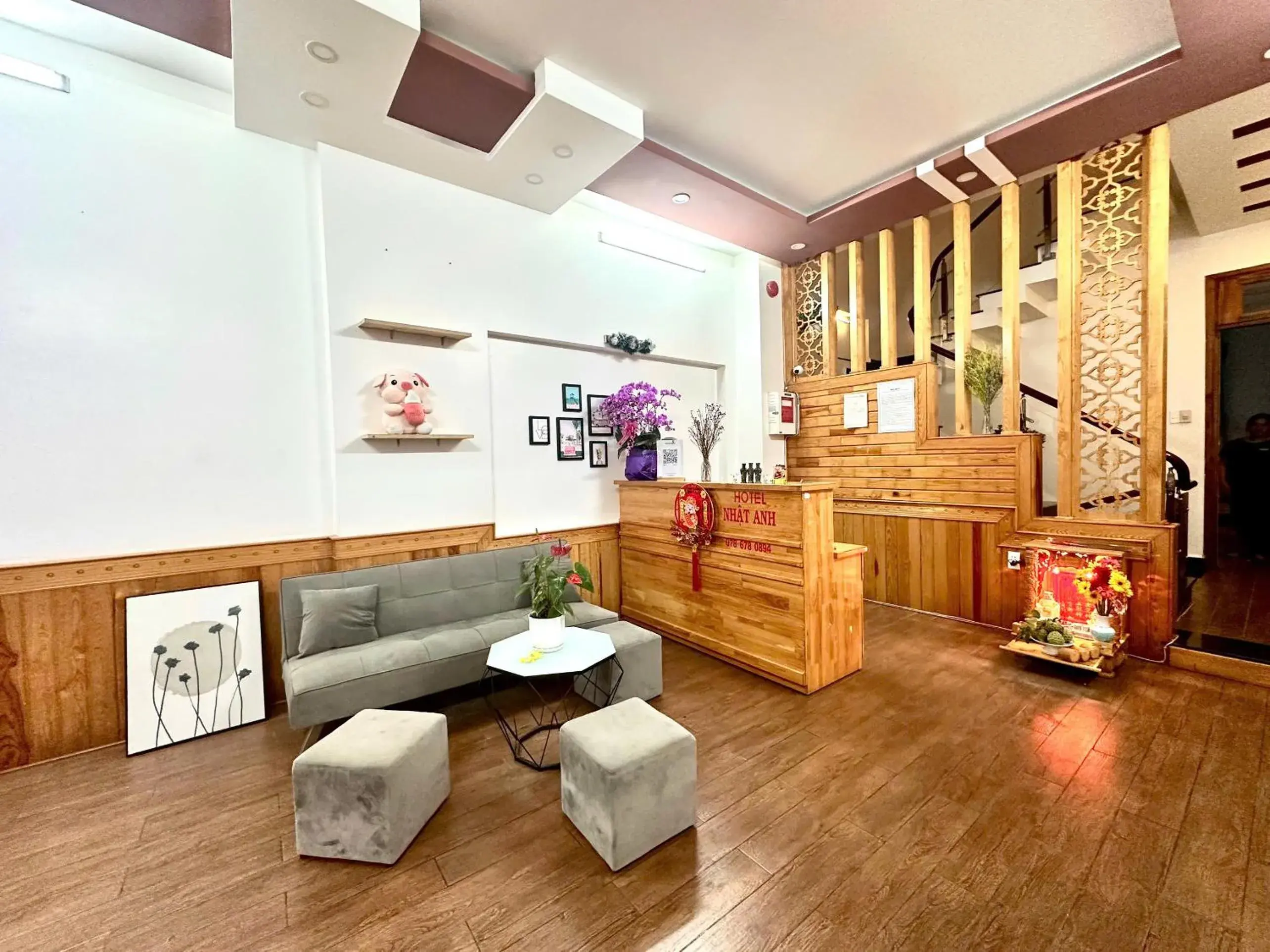 Lobby or reception in Nhật Anh Hotel Đà Lạt Lobby or reception in Nhật Anh Hotel Đà Lạt