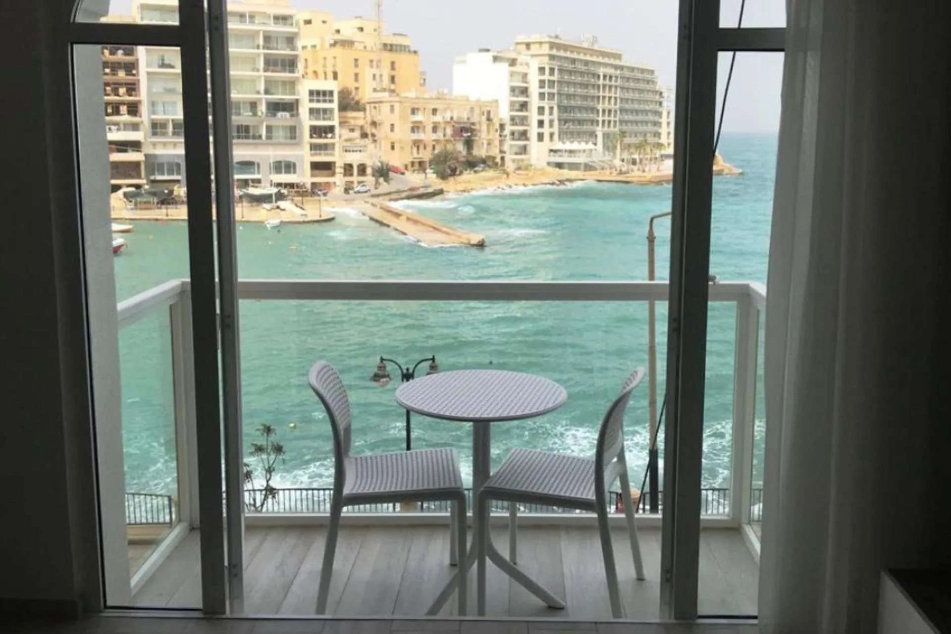 Balcony/Terrace in Seafront Designer Bliss in Central St Julian's