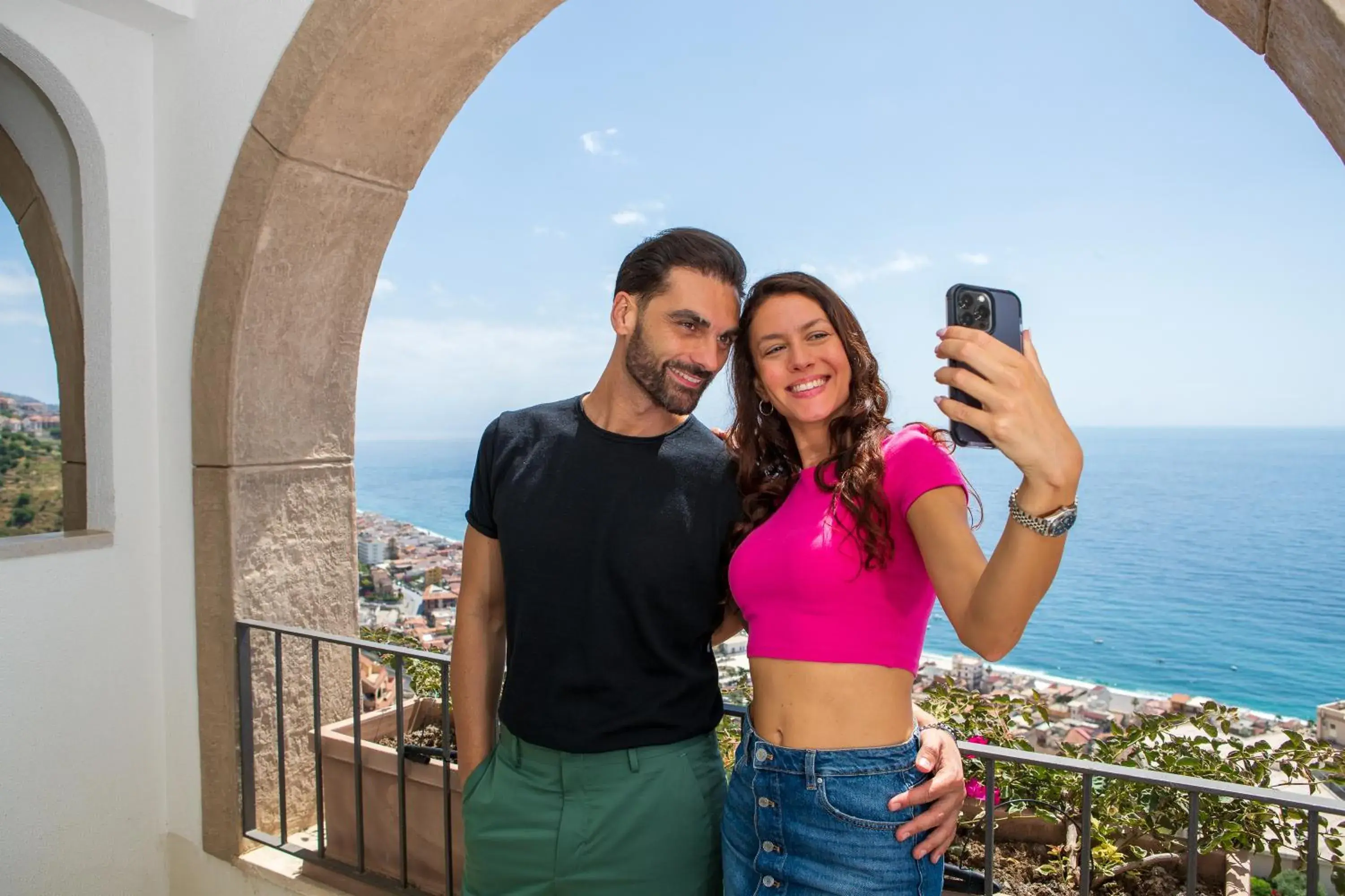 Double or Twin Room with Balcony and Sea View in Hotel Olimpo le Terrazze Double or Twin Room with Balcony and Sea View in Hotel Olimpo le Terrazze