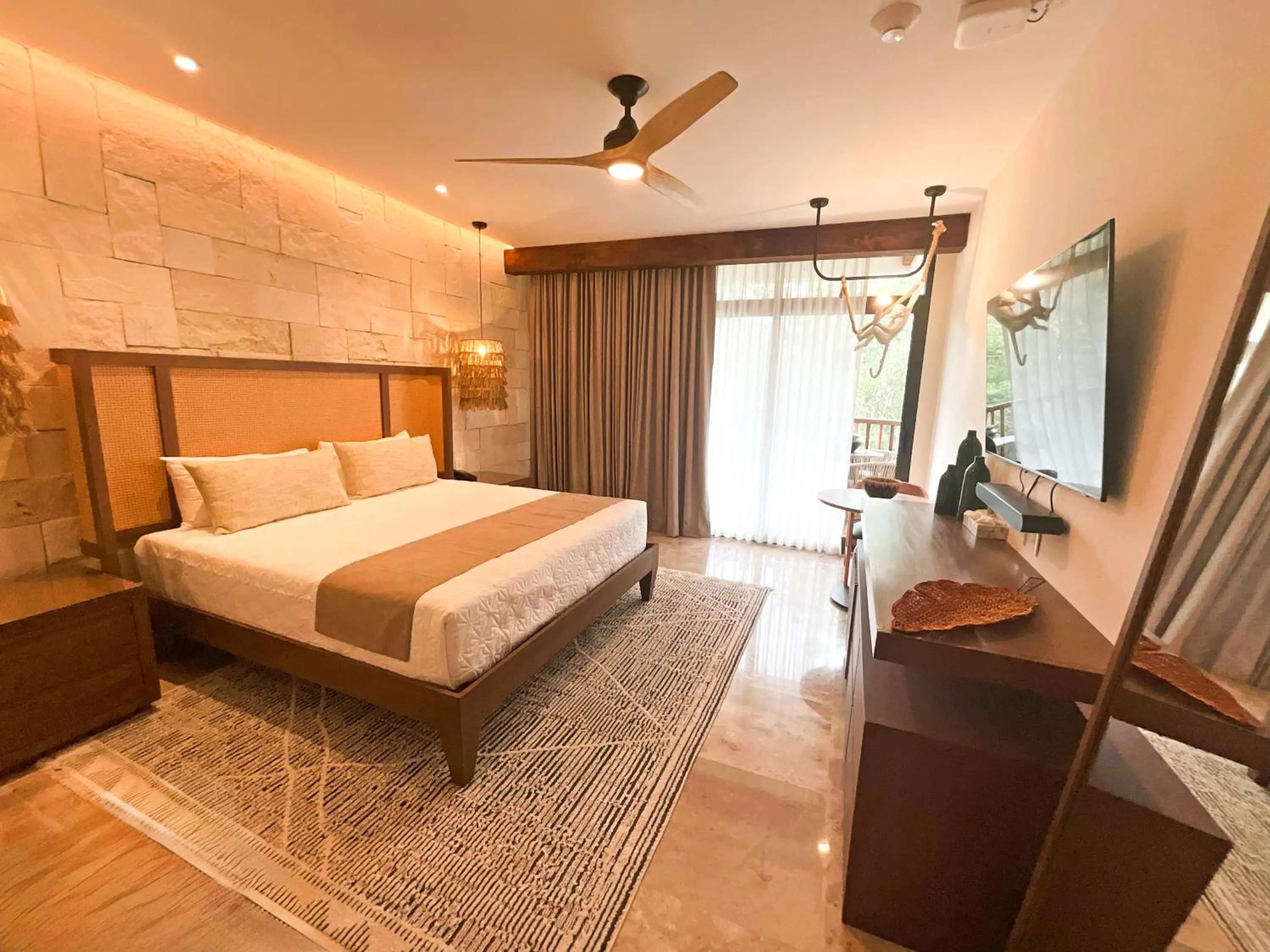 Bed in Hotel Mundo Maya Nuevo Uxmal