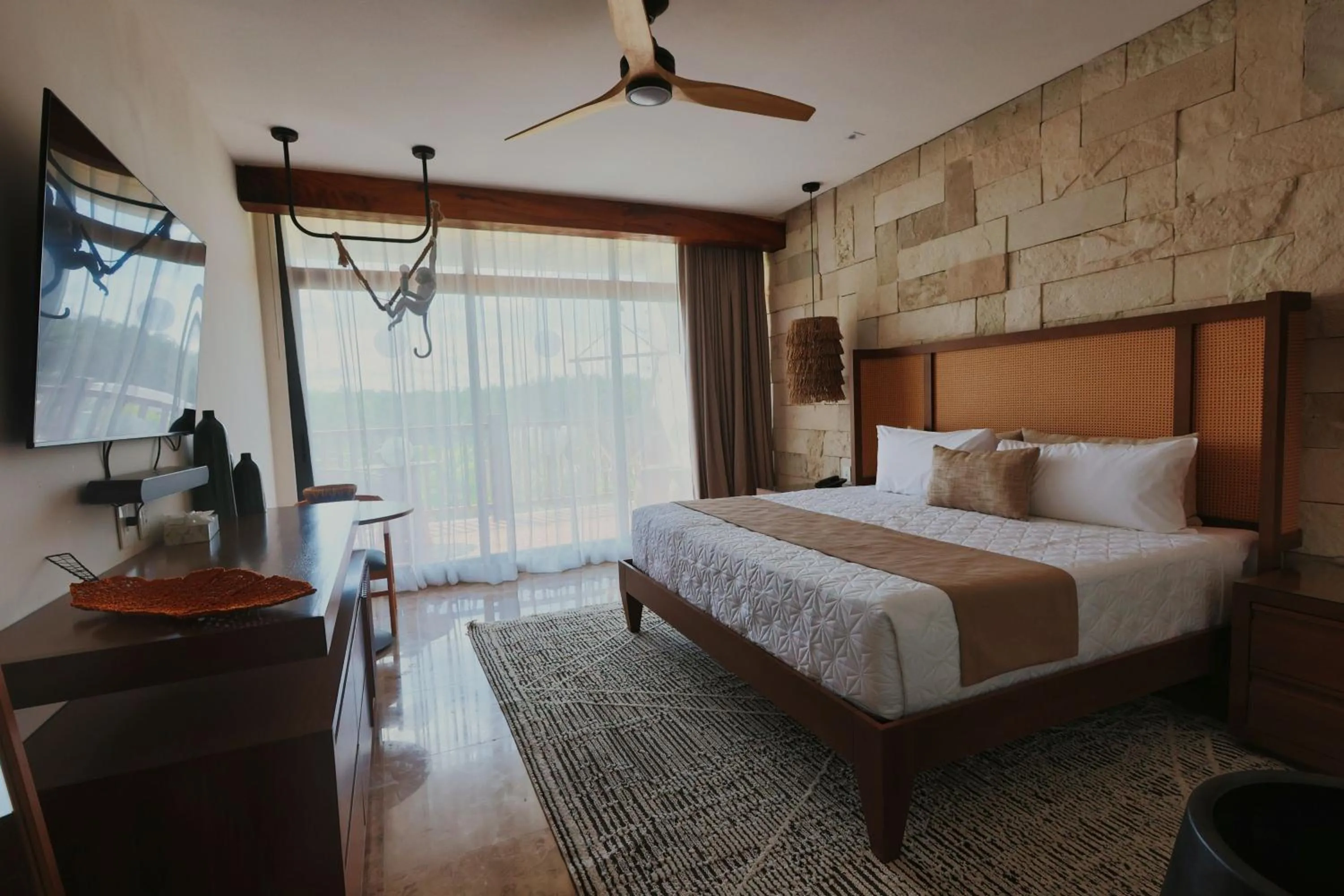 Bed in Hotel Mundo Maya Nuevo Uxmal