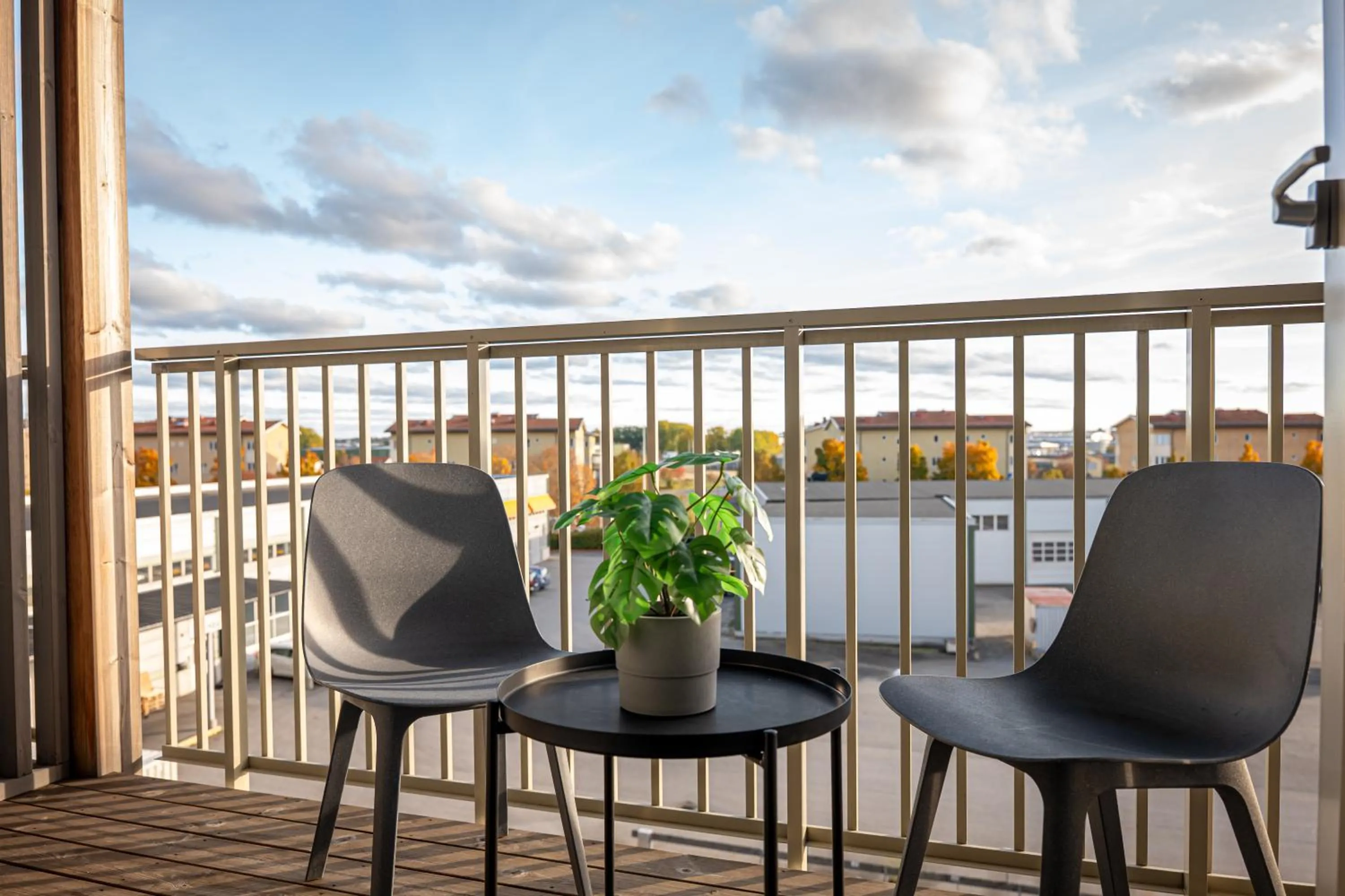 Balcony/Terrace in Injoy Premium Hotel Uppsala