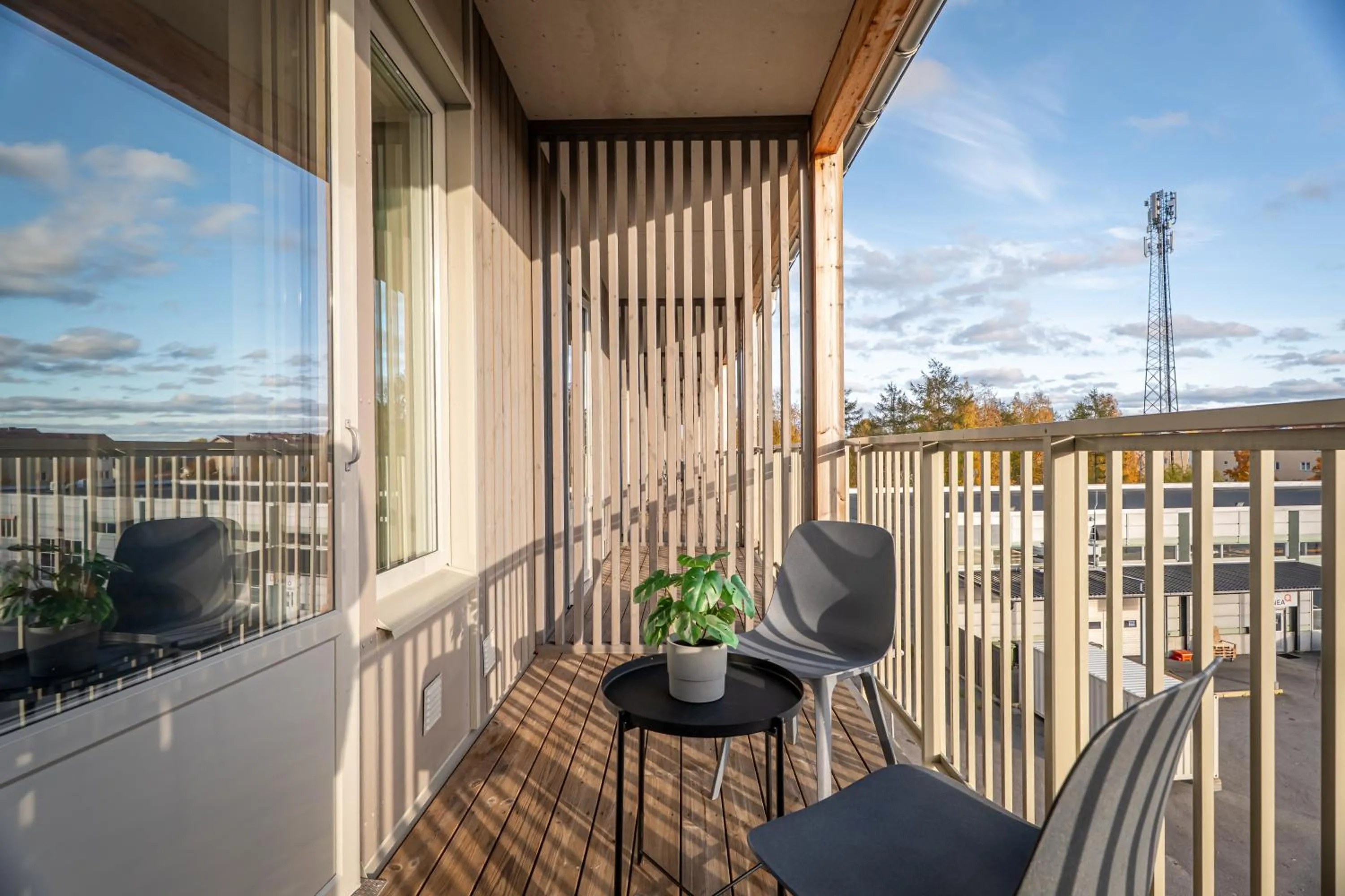 Balcony/Terrace in Injoy Premium Hotel Uppsala