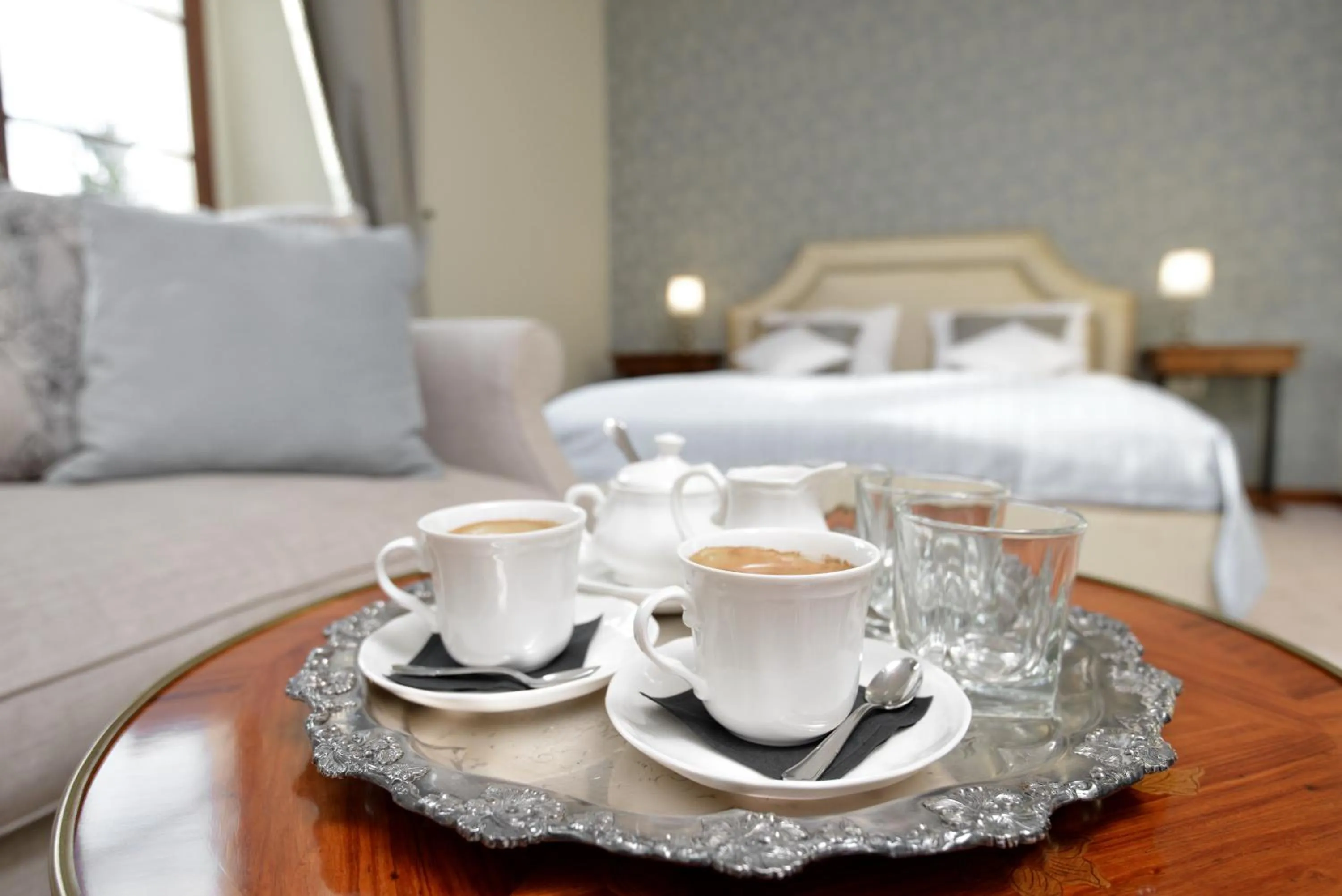 Bedroom, Bed in Zamek Karpniki Schloss Fischbach