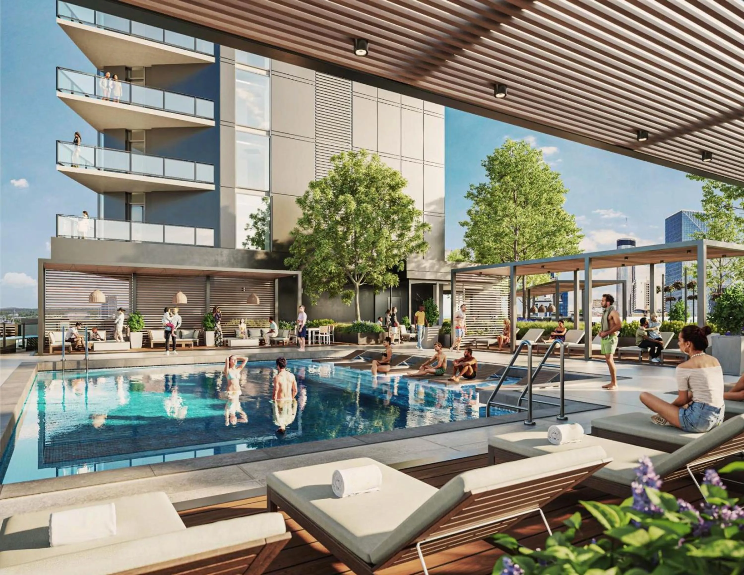 Pool view in Hotel Phoenix Atlanta