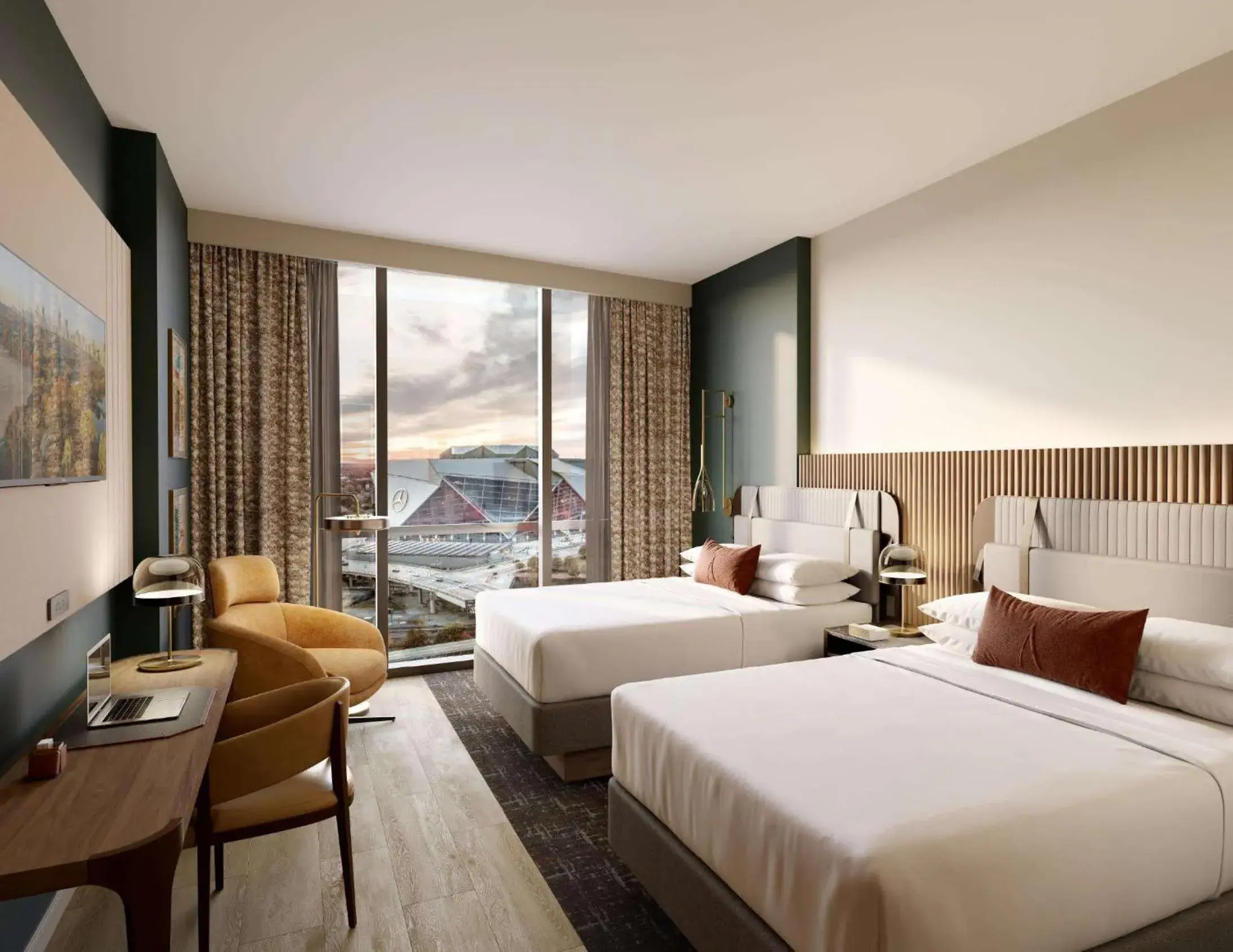 Deluxe Stadium Two Queens in Hotel Phoenix Atlanta Deluxe Stadium Two Queens in Hotel Phoenix Atlanta