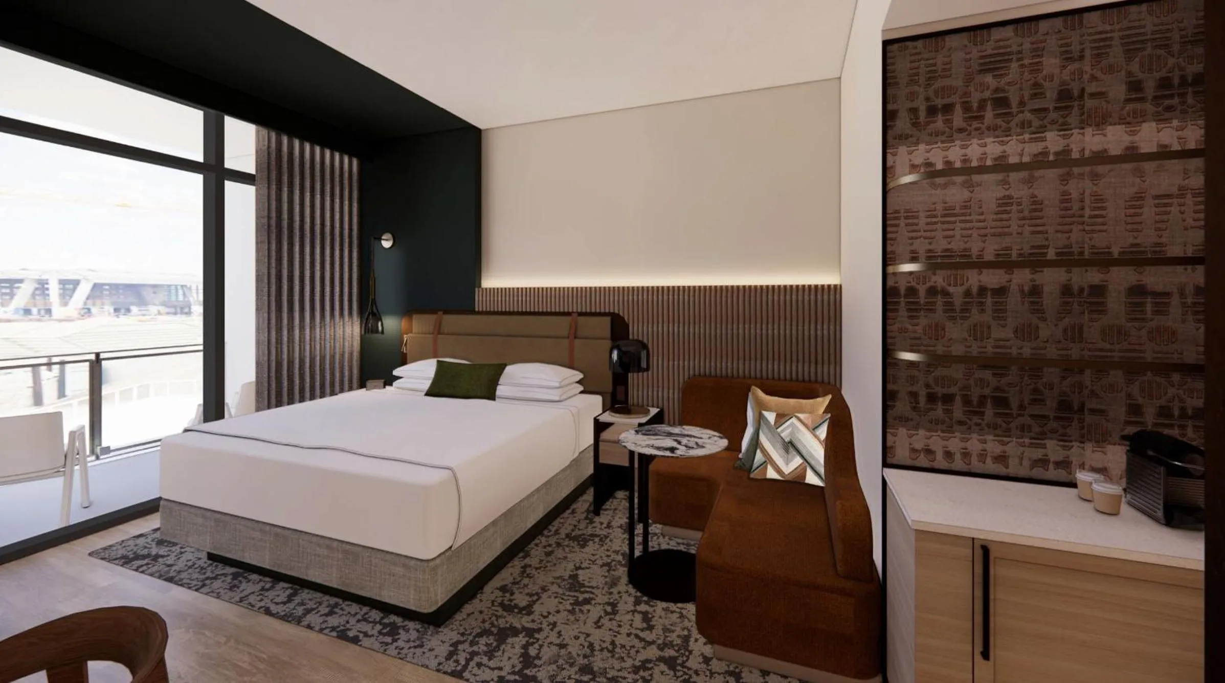 Bedroom, Bed in Hotel Phoenix Atlanta