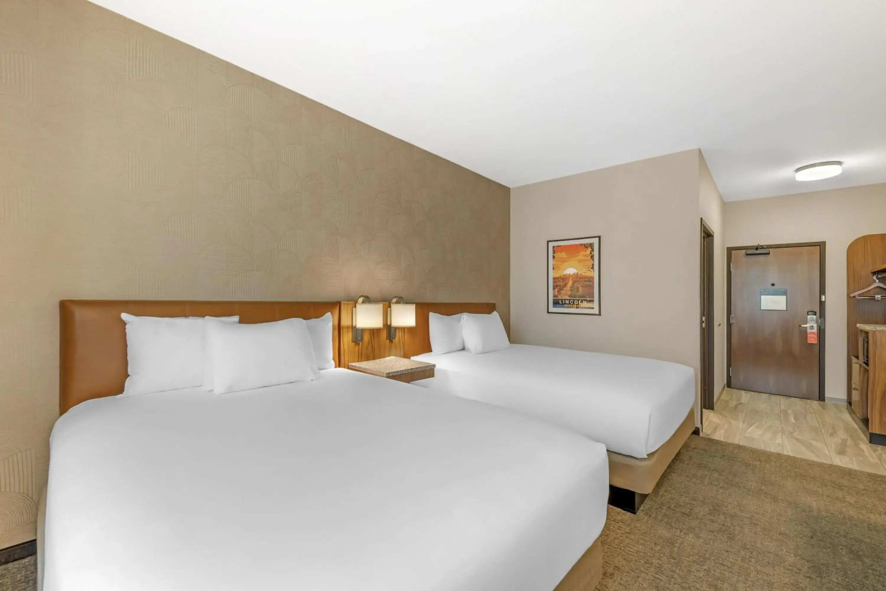 Deluxe Room with Two Queen Beds - Hearing Accessible in Drury Plaza Hotel Lincoln Downtown Deluxe Room with Two Queen Beds - Hearing Accessible in Drury Plaza Hotel Lincoln Downtown