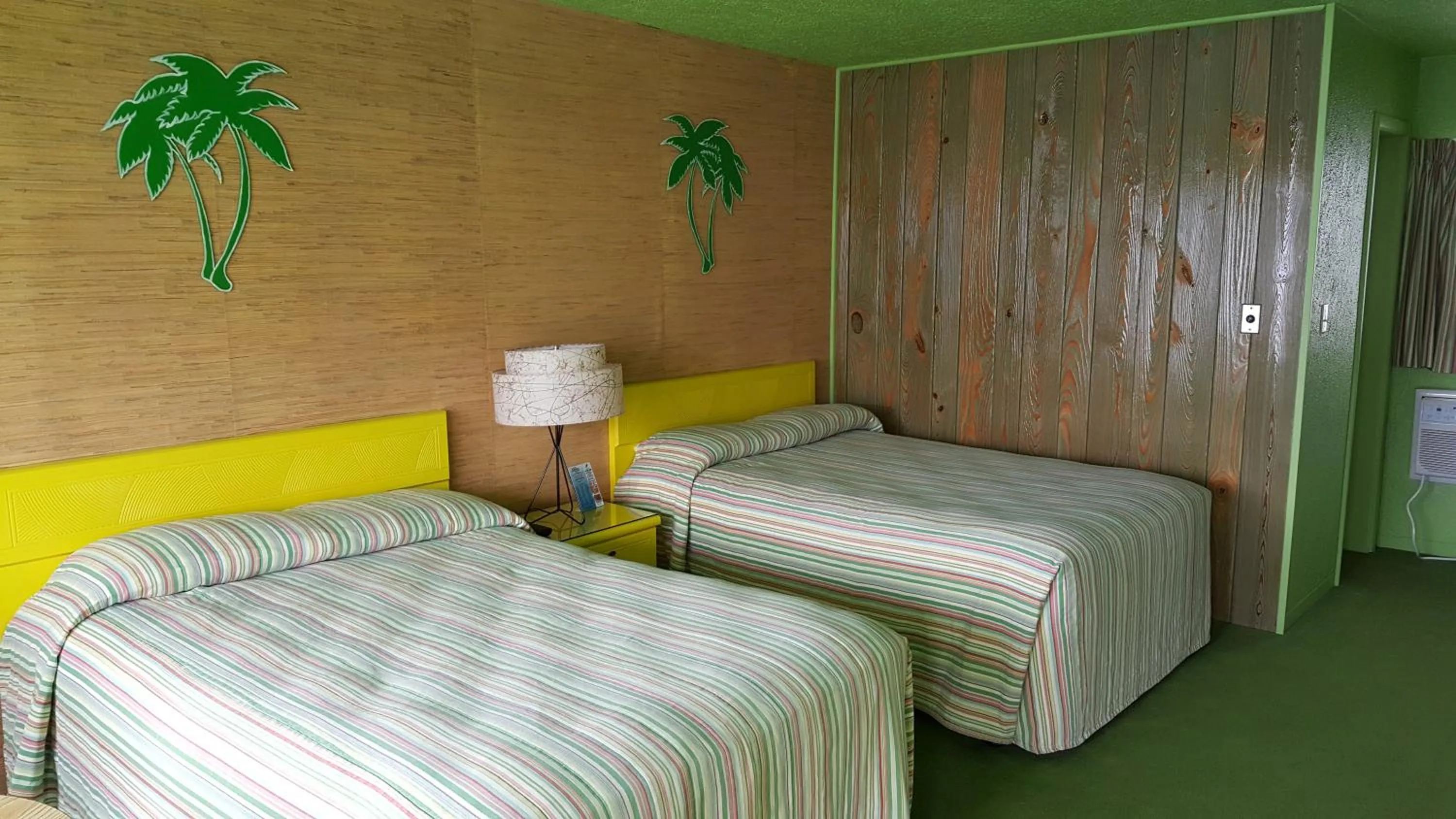 Bed in Caribbean Motel