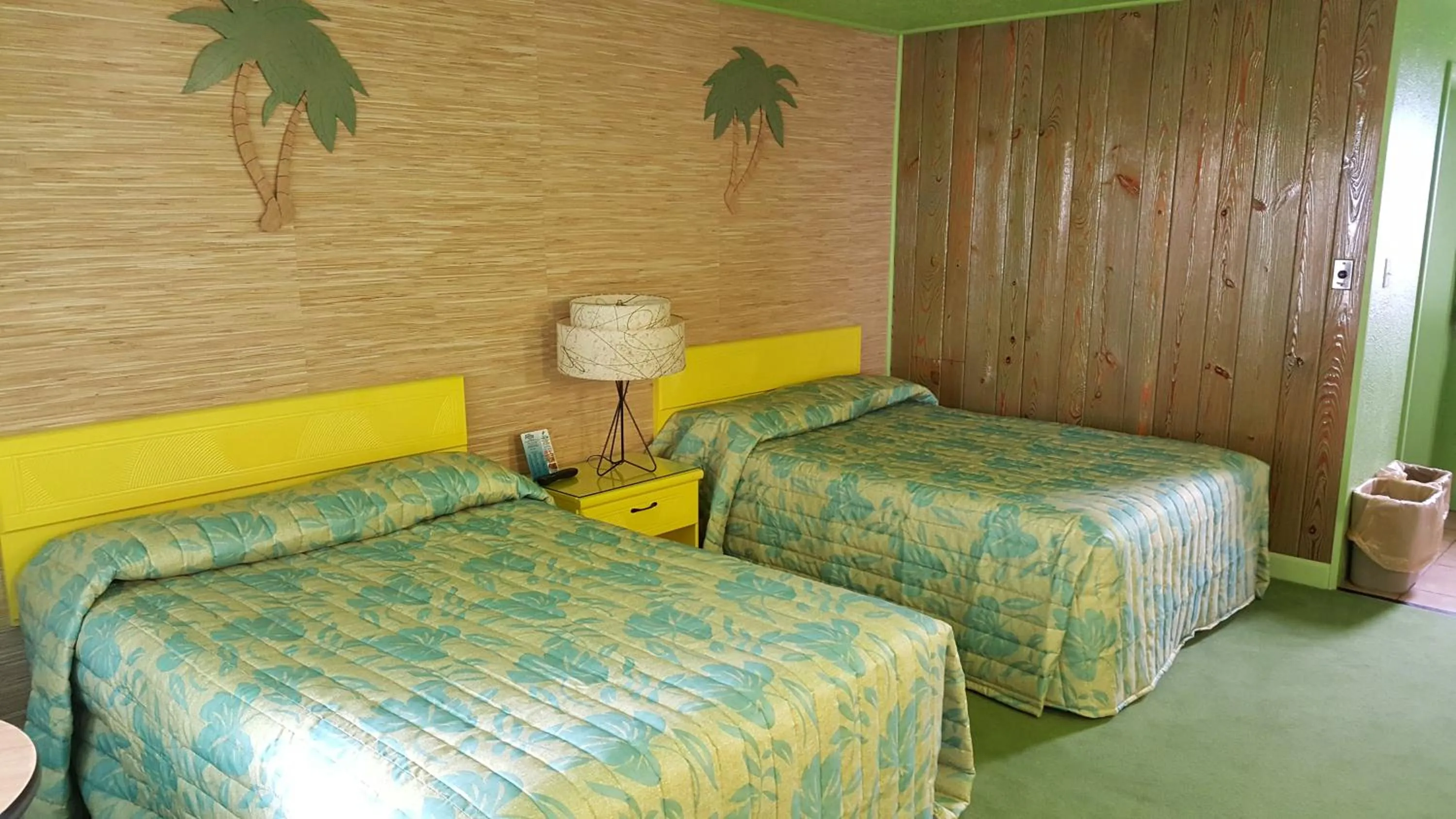 Bed in Caribbean Motel