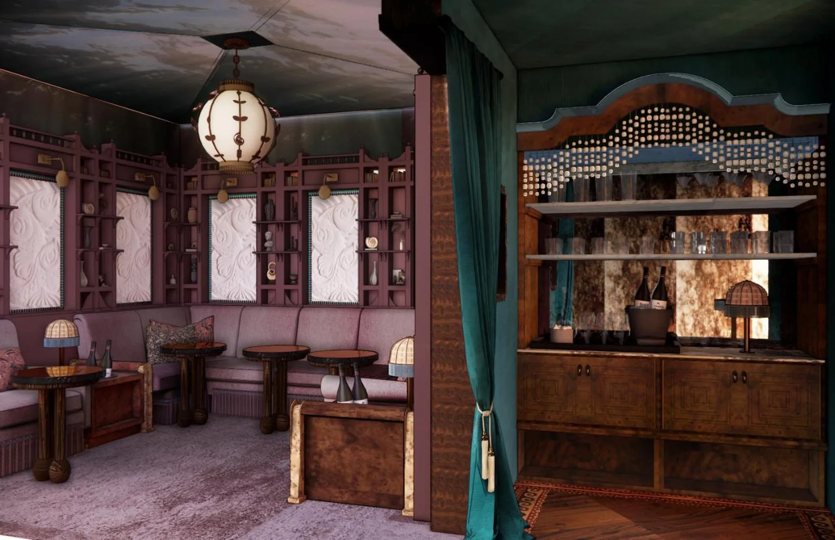 Lounge or bar in Faraway Sag Harbor