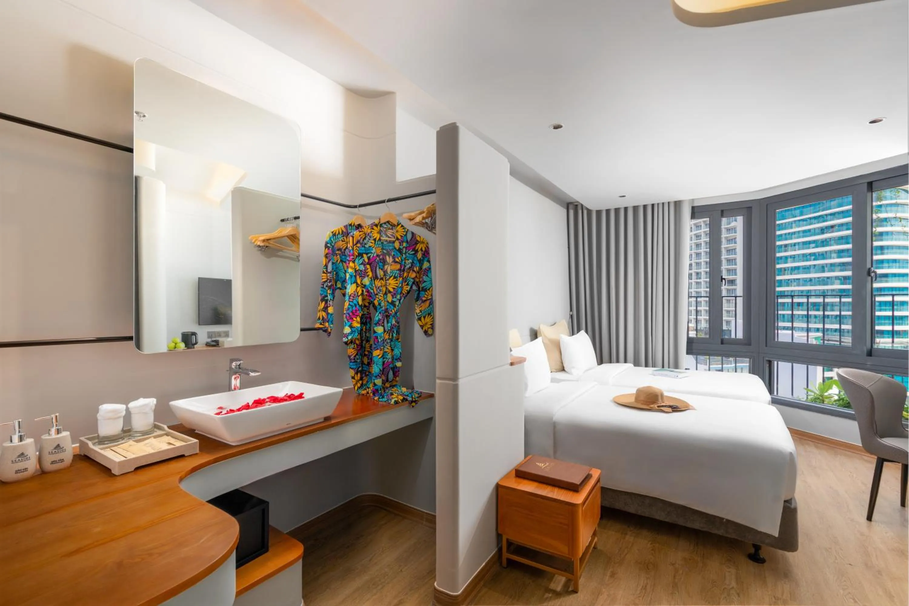 Toilet, Bed in Seaside Boutique Hotel Nha Trang Beach