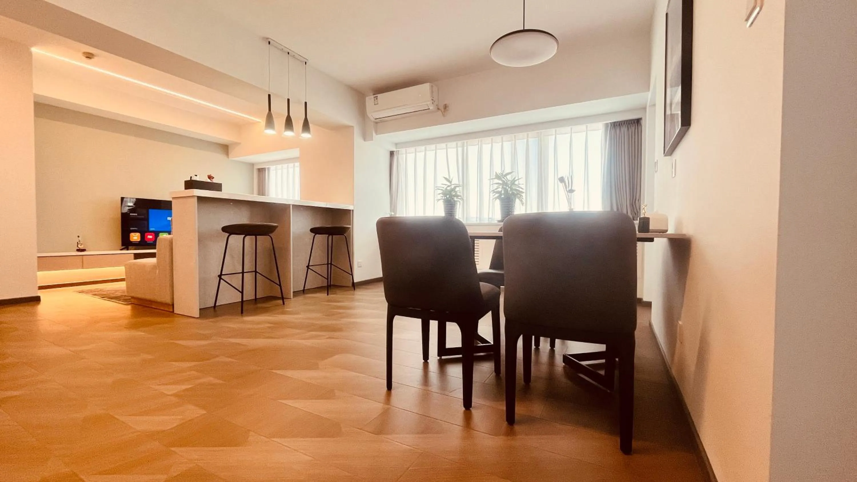 Living room in Beijing Jiuxian Apartment