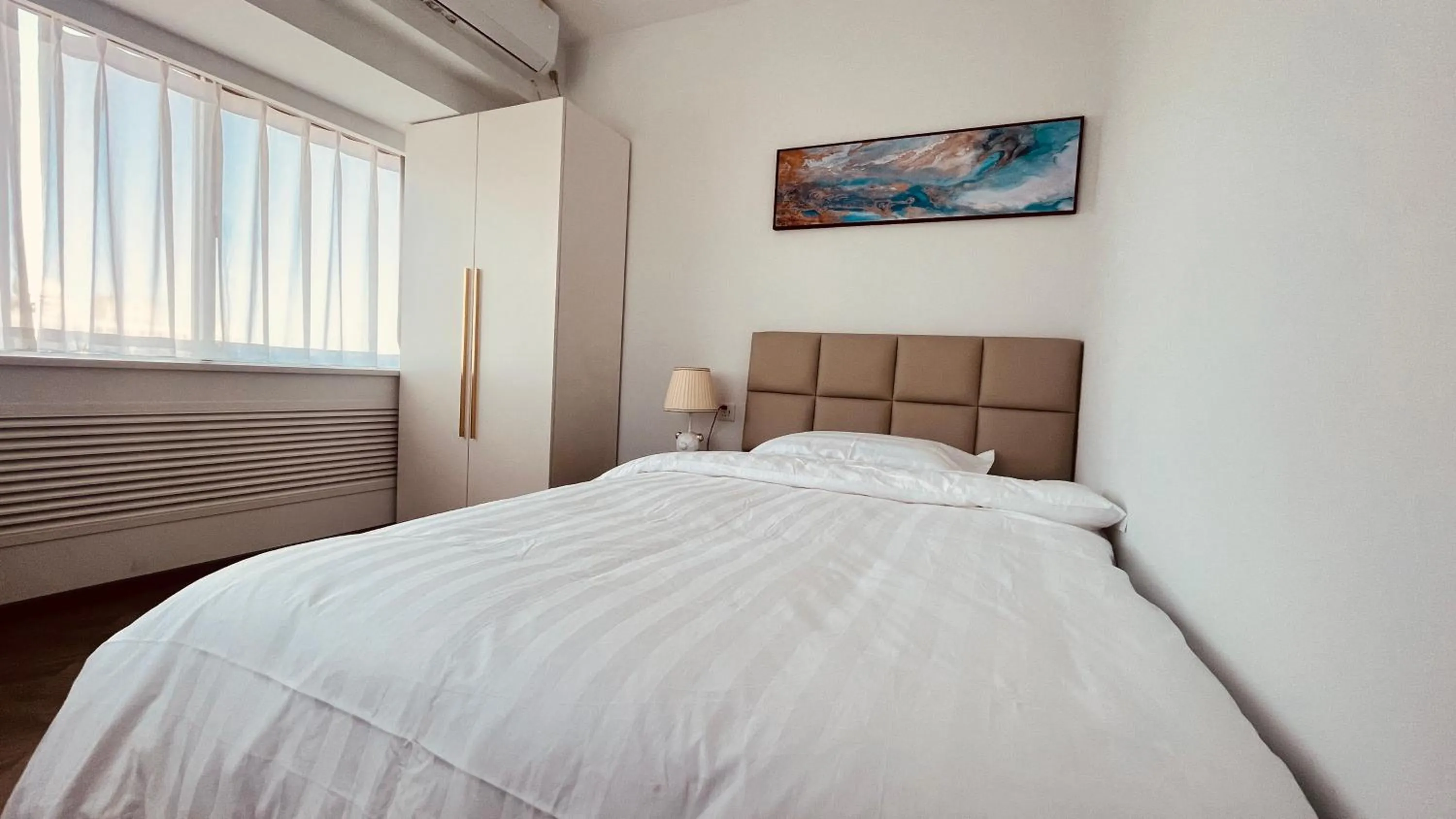 Bedroom, Bed in Beijing Jiuxian Apartment