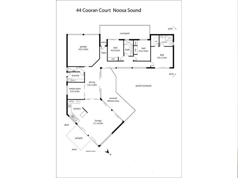 Floor Plan in 44 Cooran Court