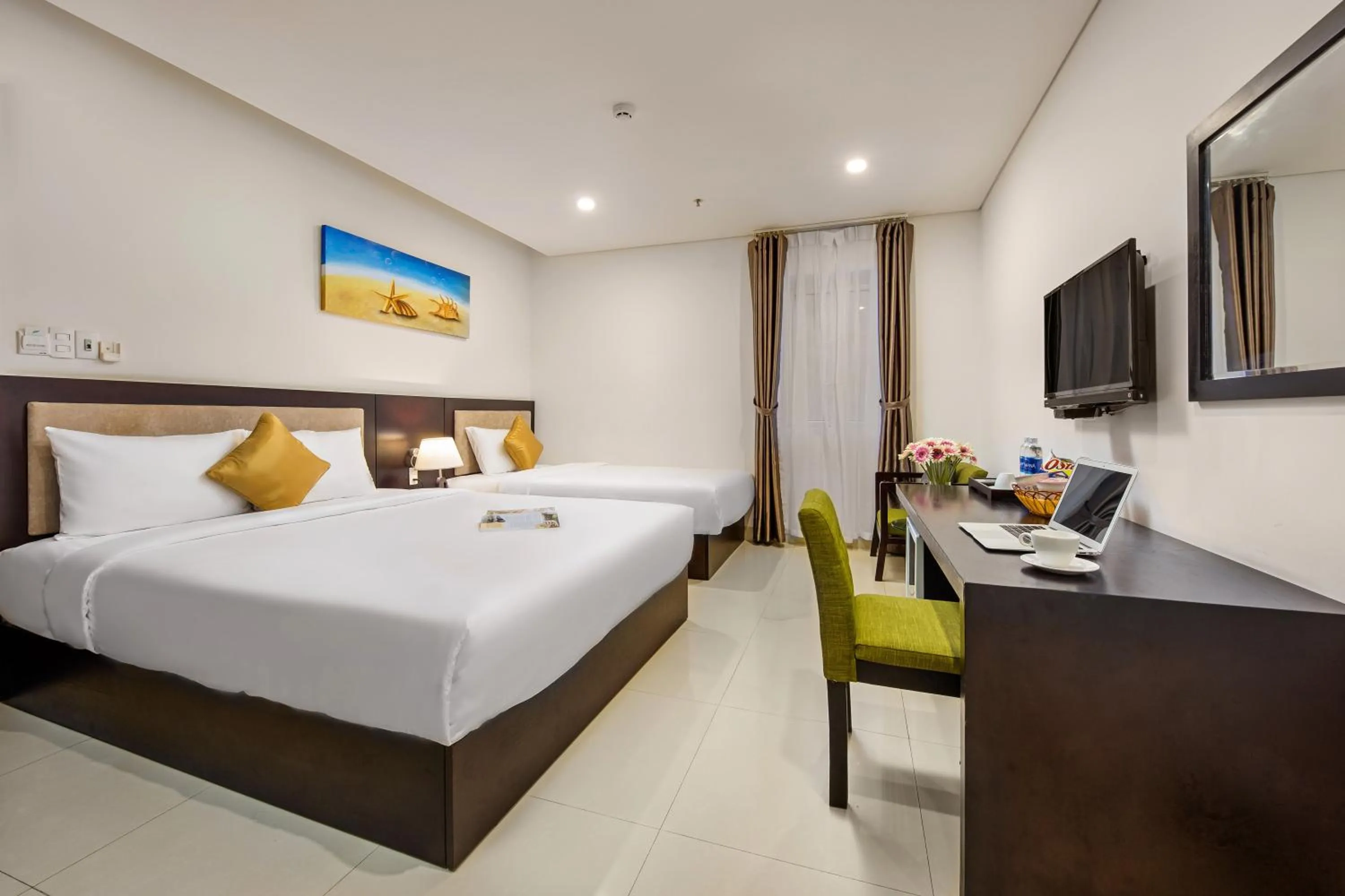 Photo of the whole room, Bed in Golden Star Hotel by THG