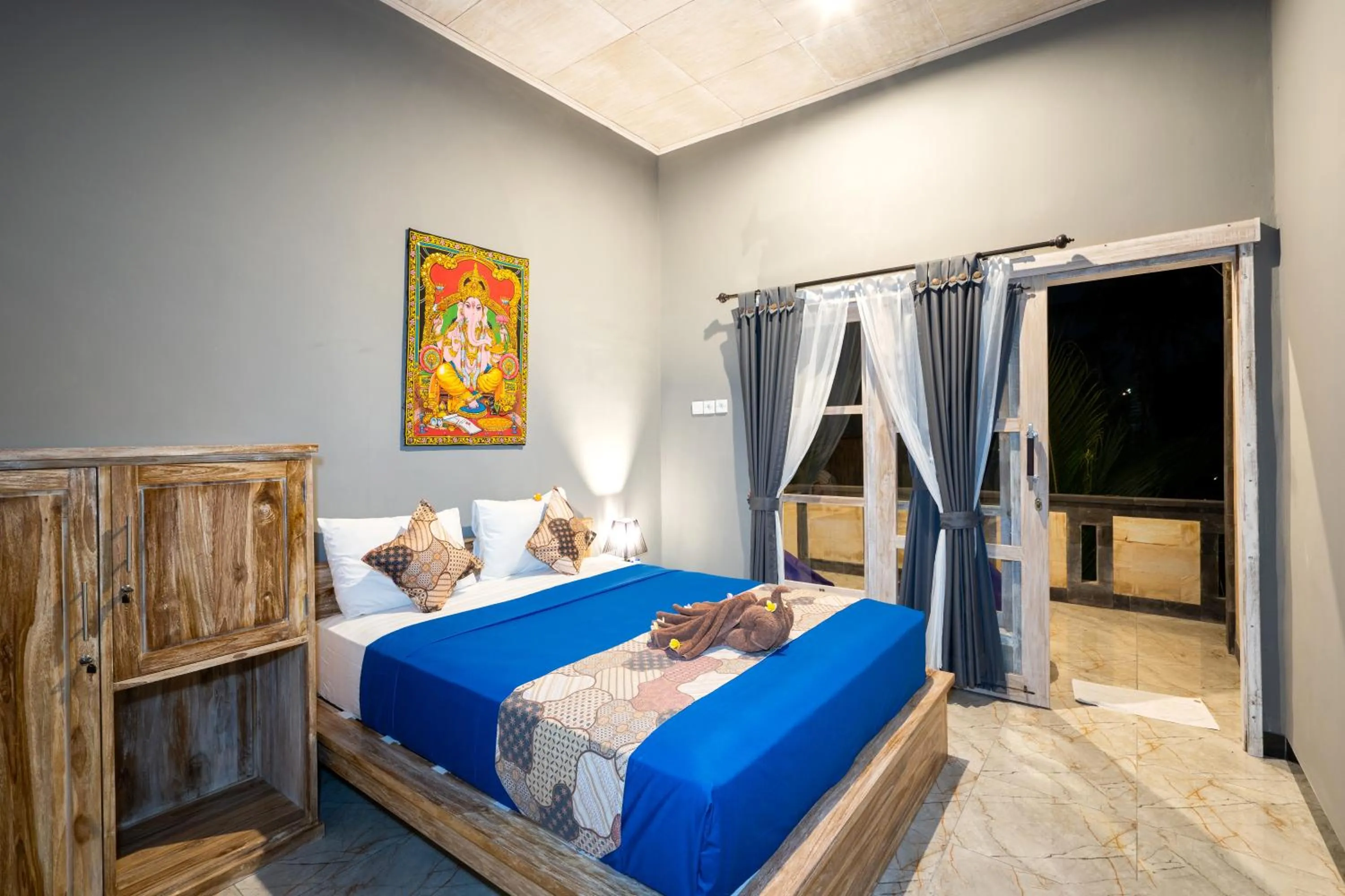 Bed in Kawans Inn Lembongan