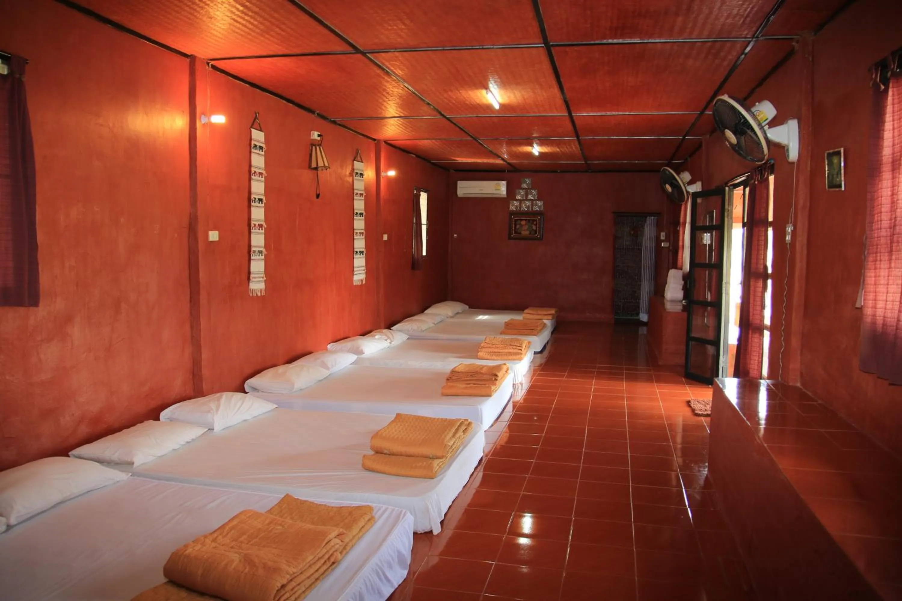 Bed in Ban Din Resort Chiang Rai