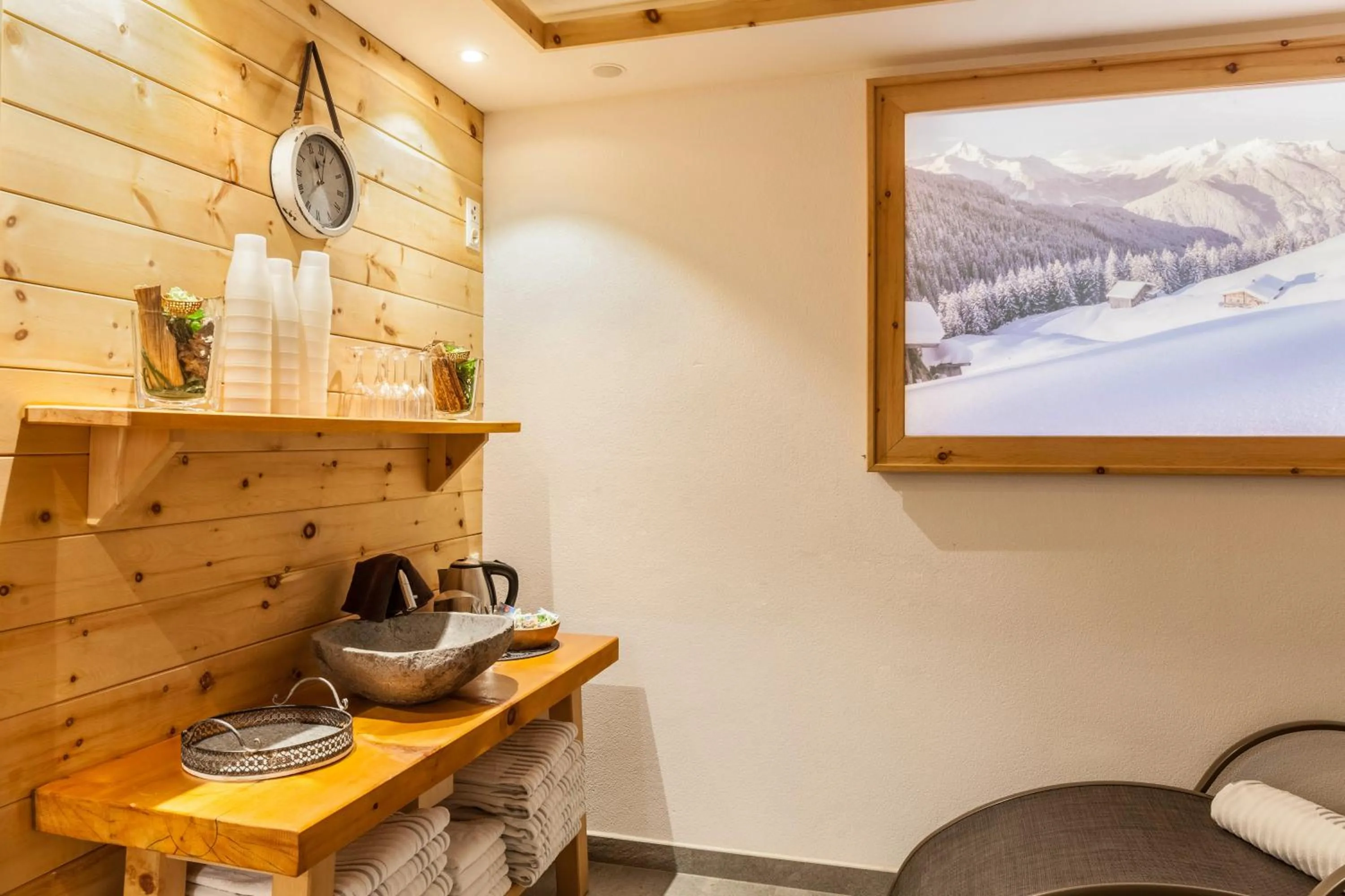 Living room in Studio Hochzillertal mit Sauna