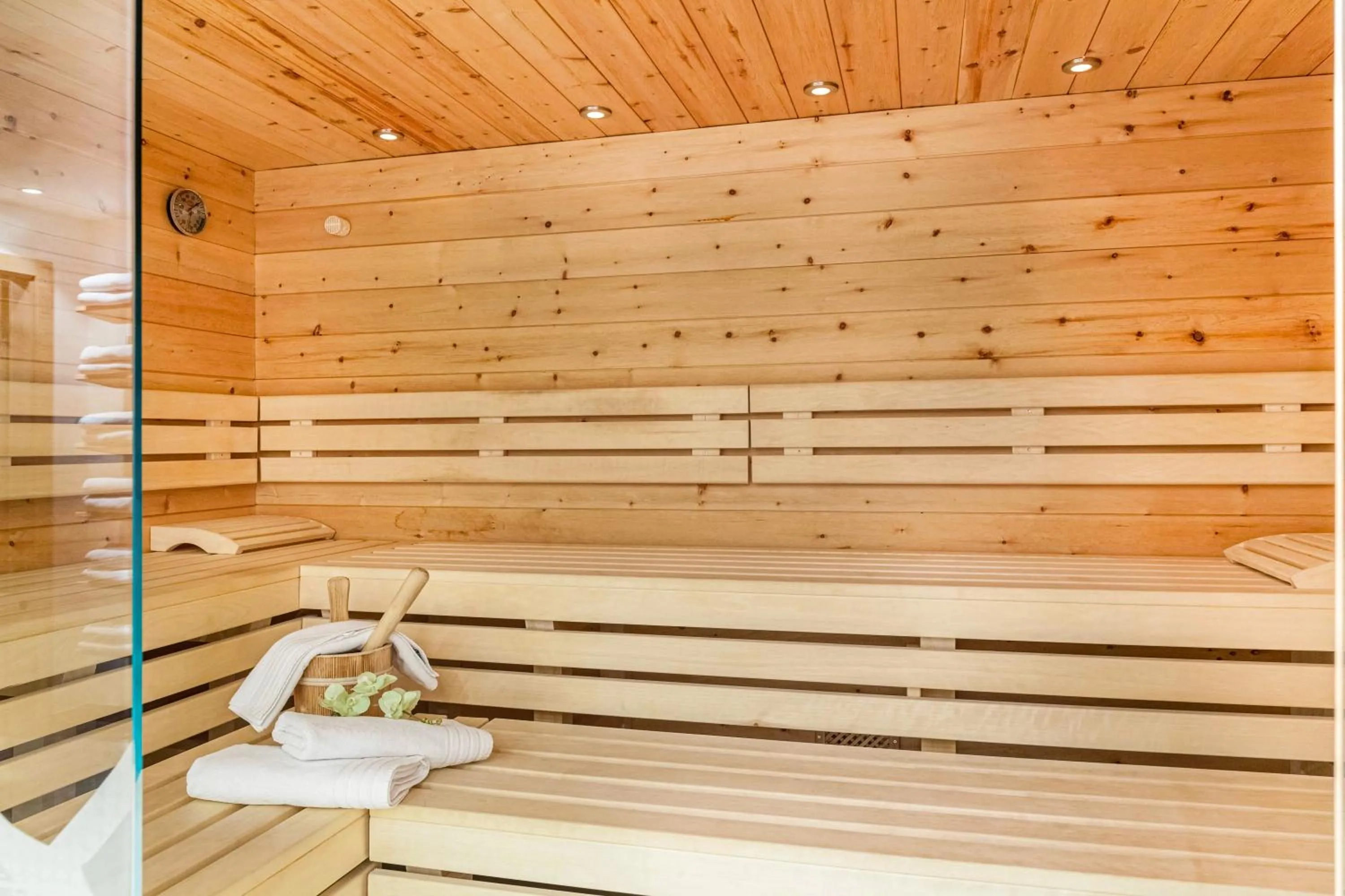 Living room in Studio Hochzillertal mit Sauna