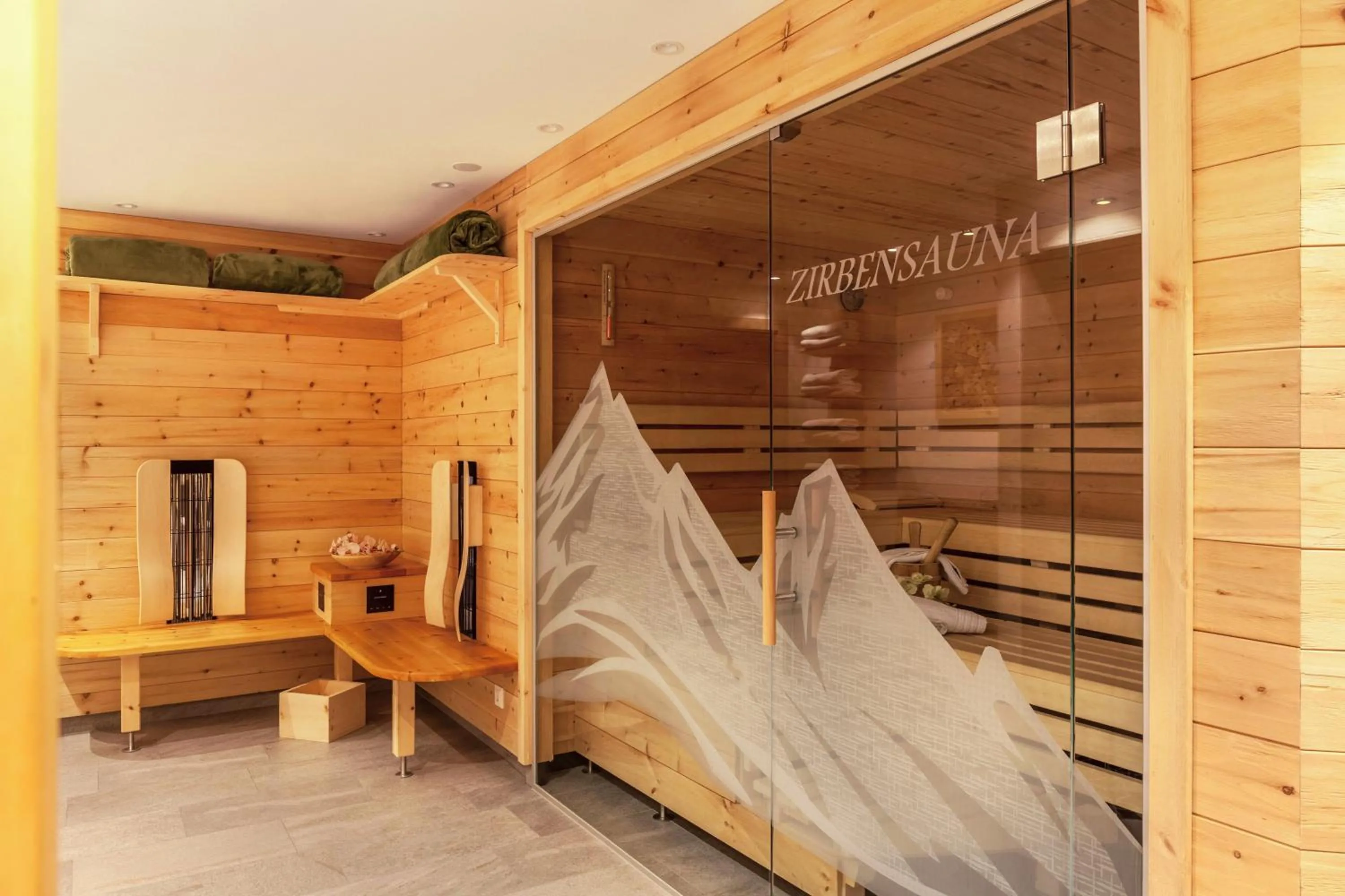 Living room in Studio Hochzillertal mit Sauna