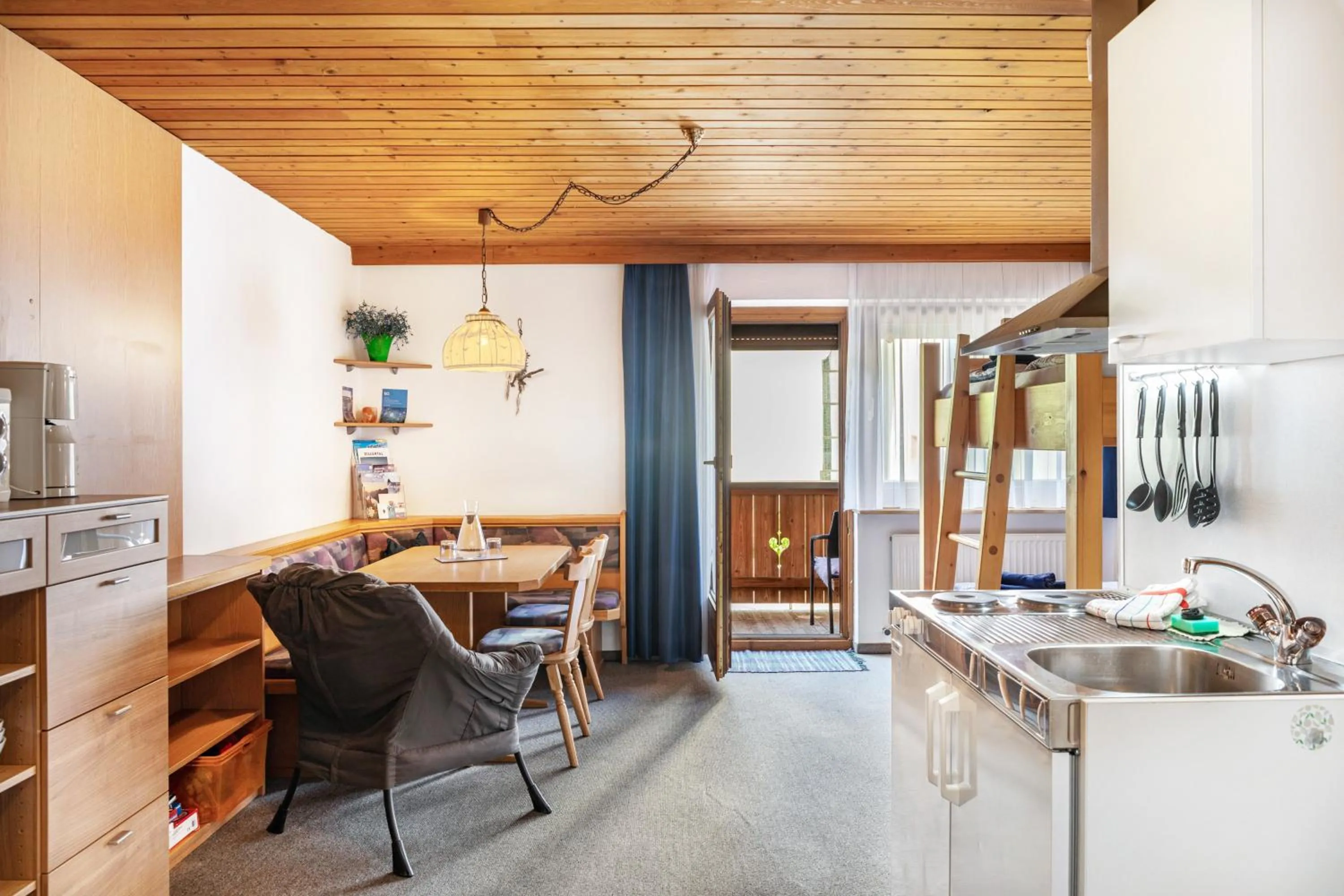 Kitchen or kitchenette in Studio Hochzillertal mit Sauna