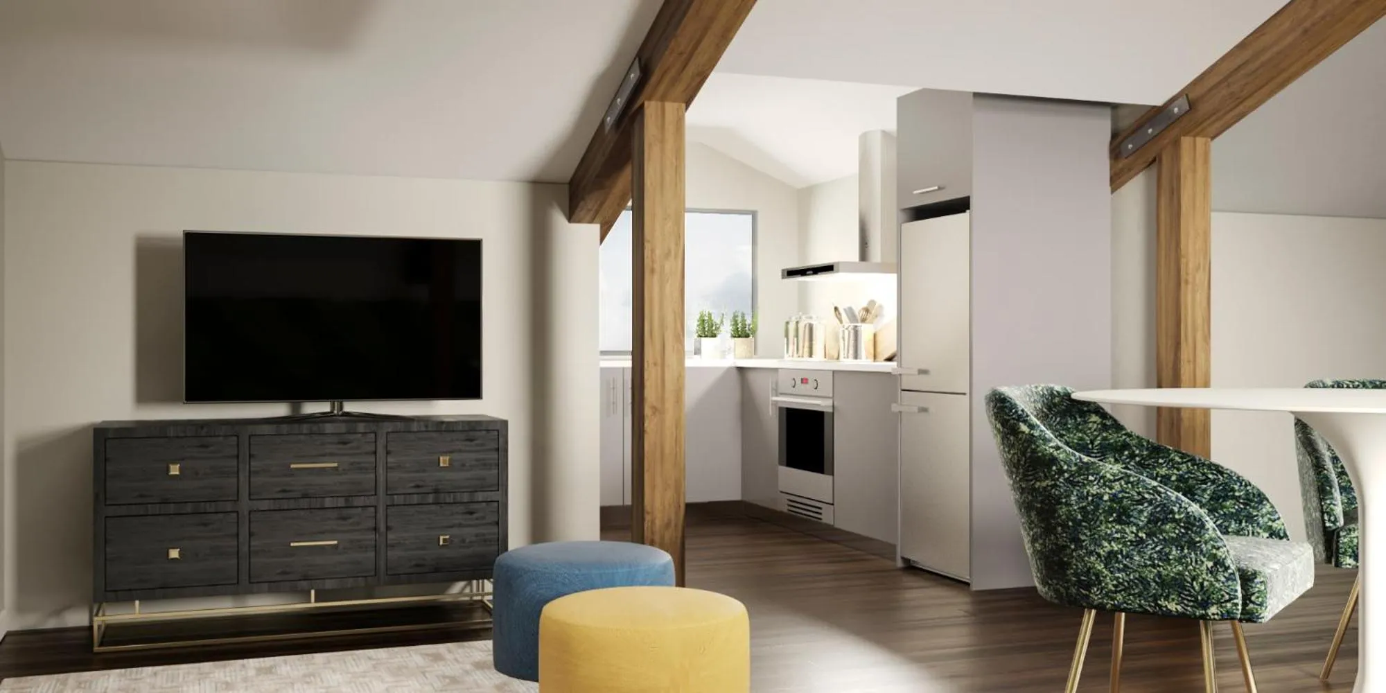 Communal lounge/ TV room in Charming House - O Mercado