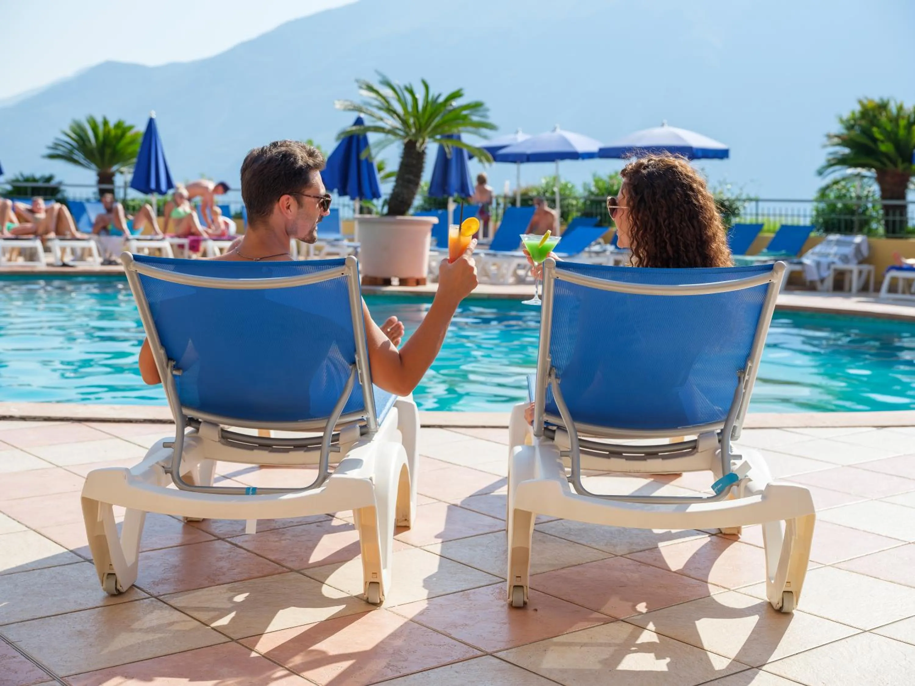 Pool view in Hotel Cristina