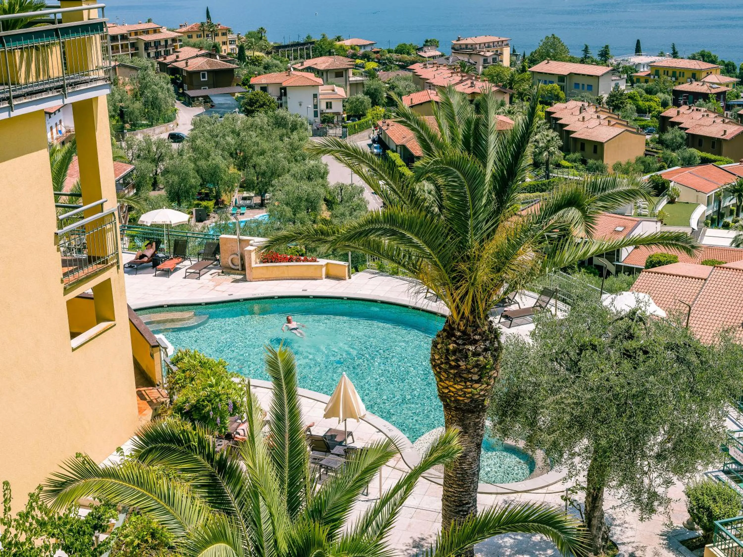 Pool view in Hotel Cristina