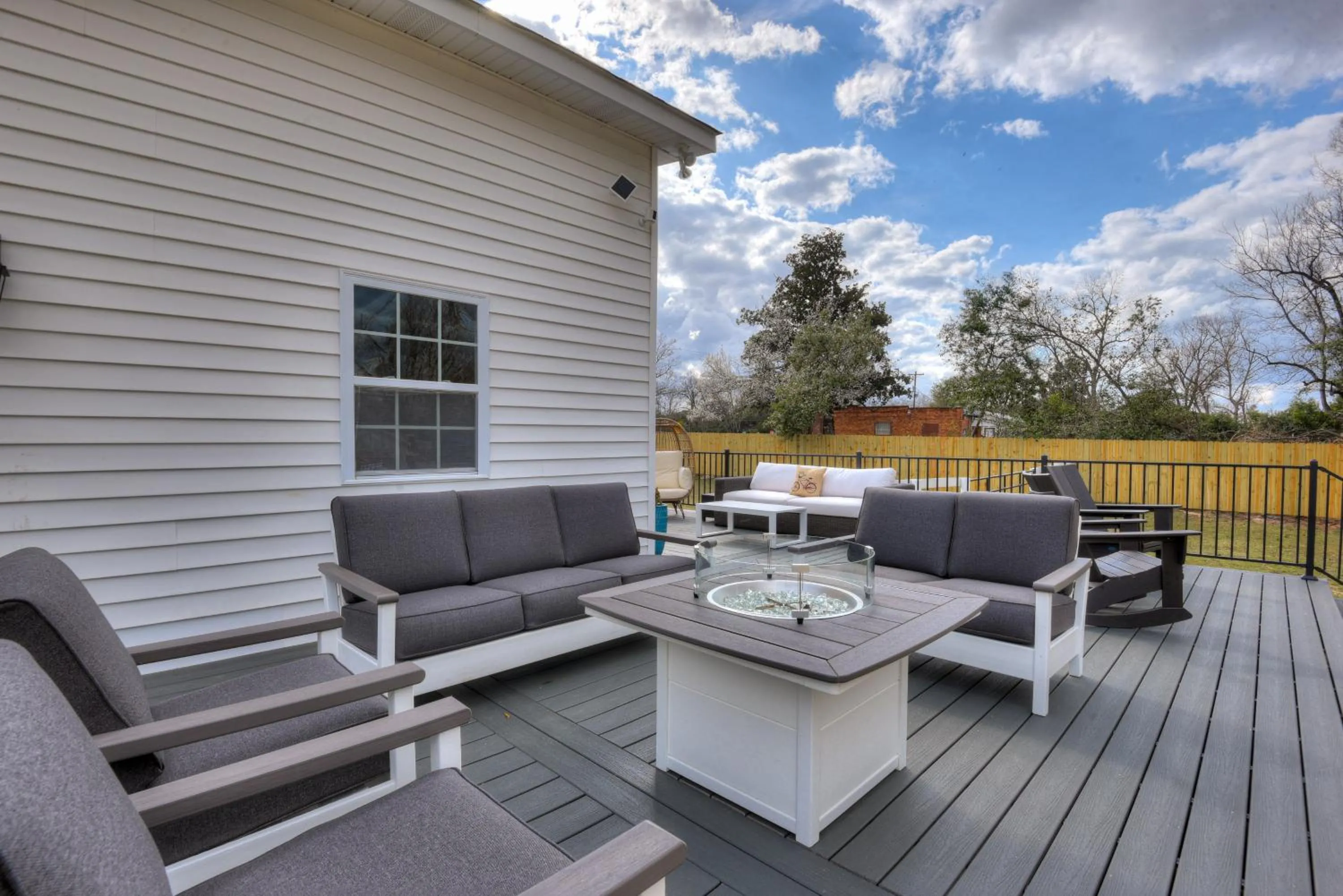 Patio in Burrell and Flynn's Farm