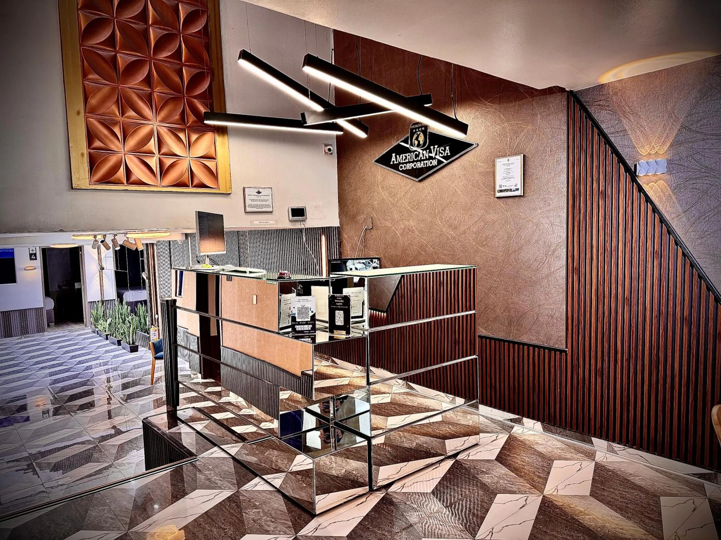 Lobby or reception in Hotel American Visa Normandia