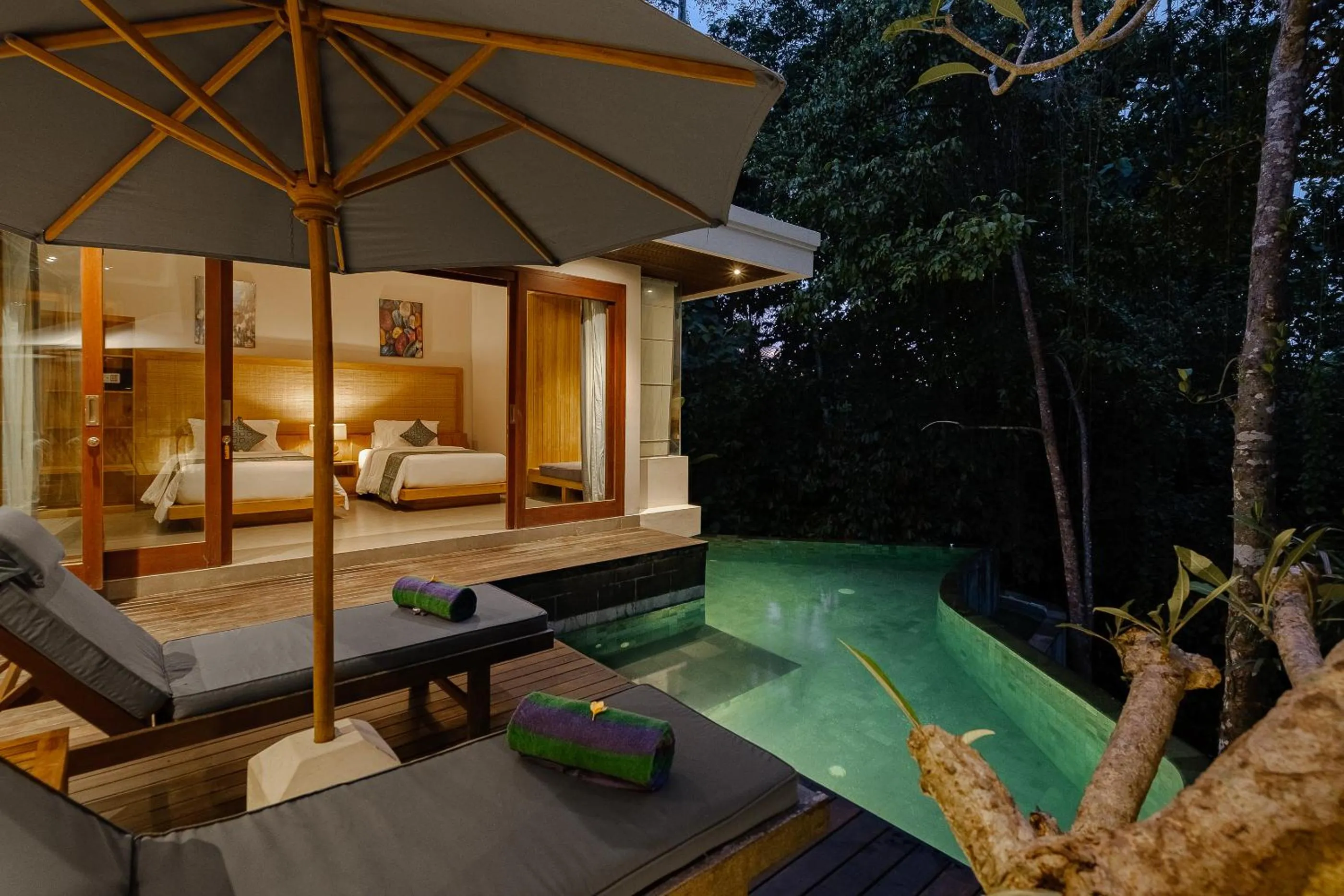 Bed in Elitya Ubud Villa