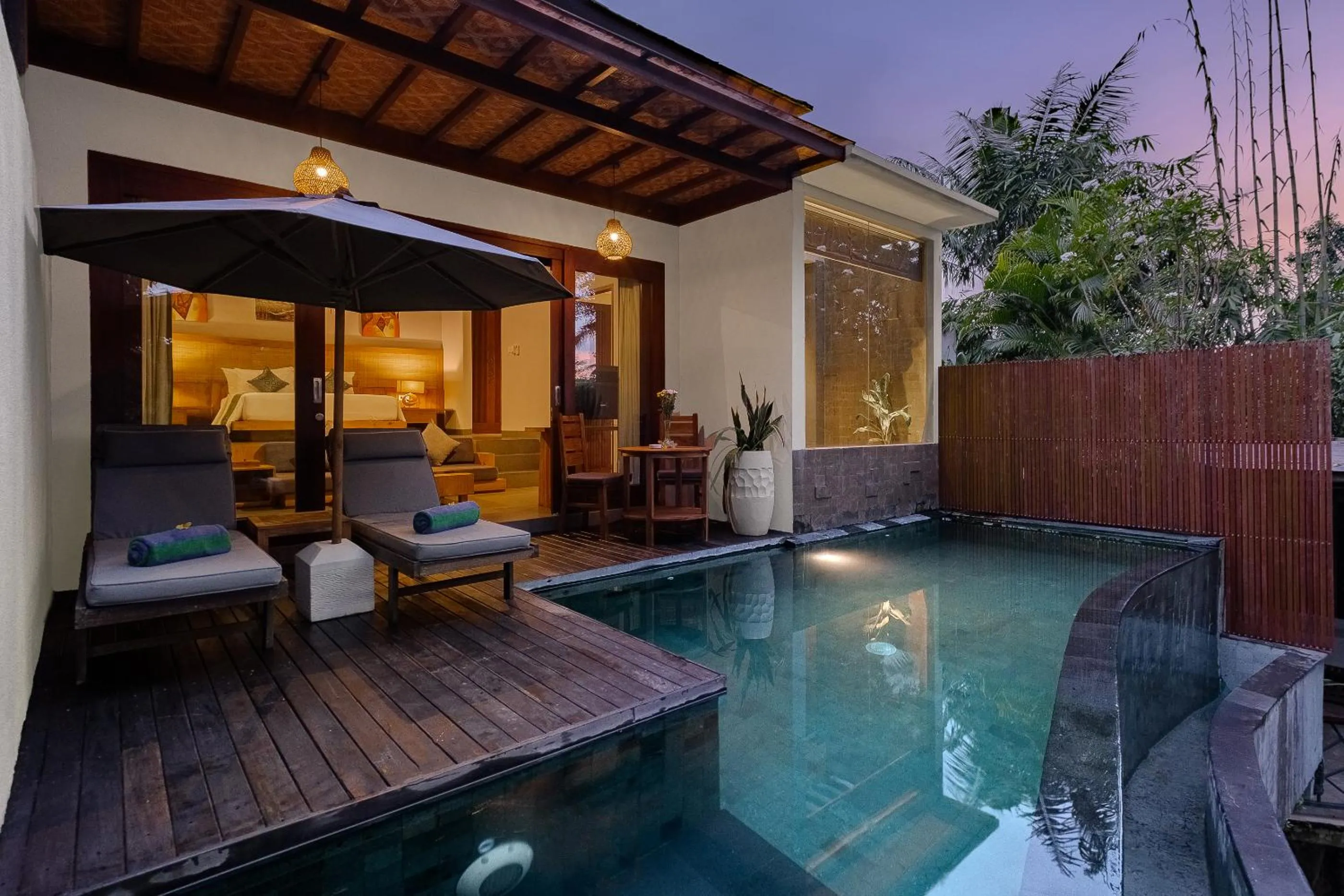 Bed in Elitya Ubud Villa