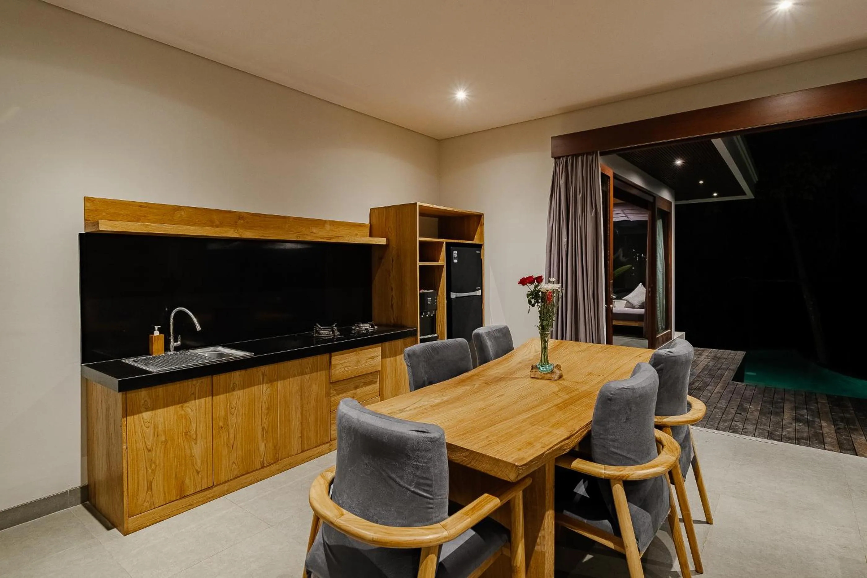 kitchen in Elitya Ubud Villa