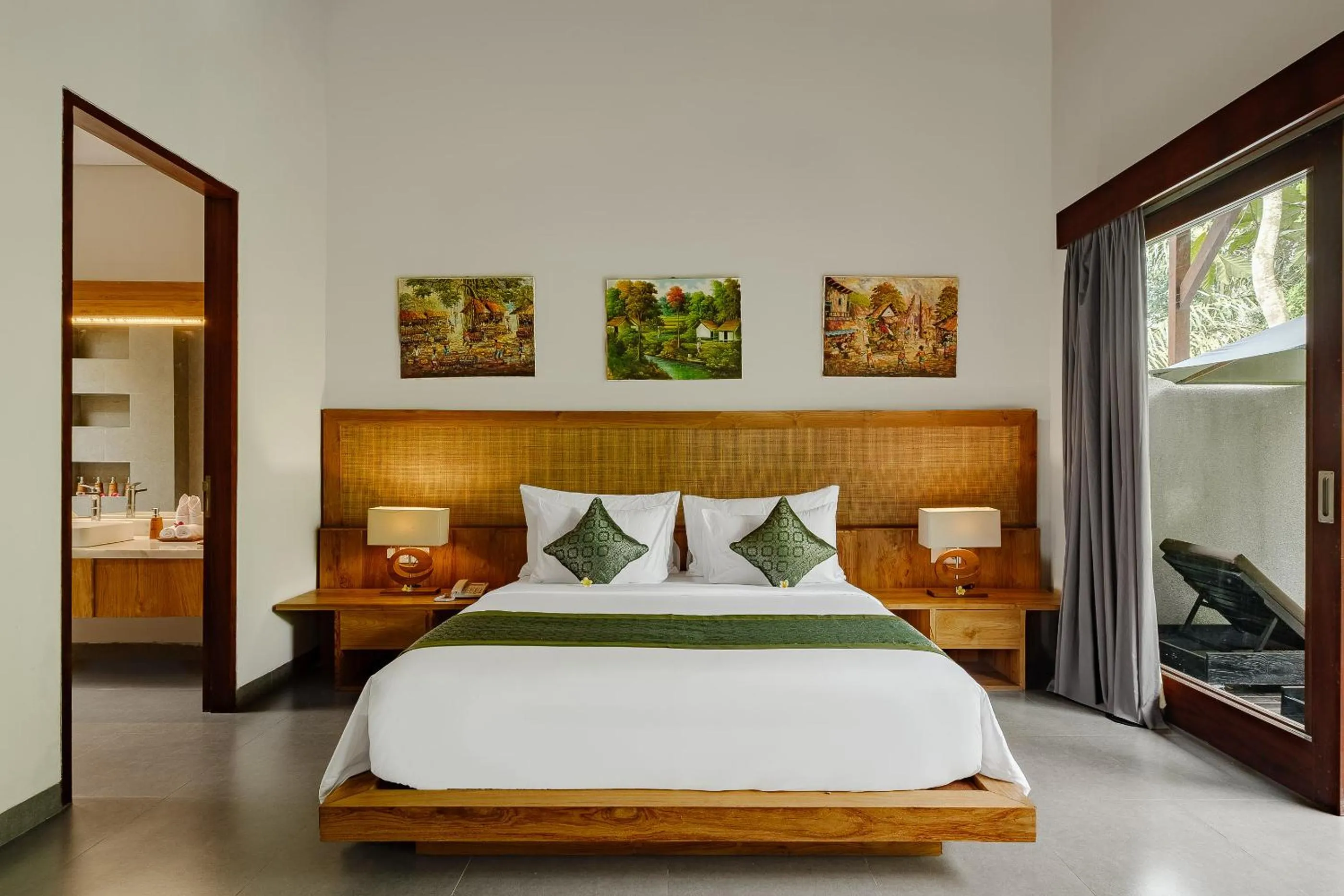 Bed in Elitya Ubud Villa