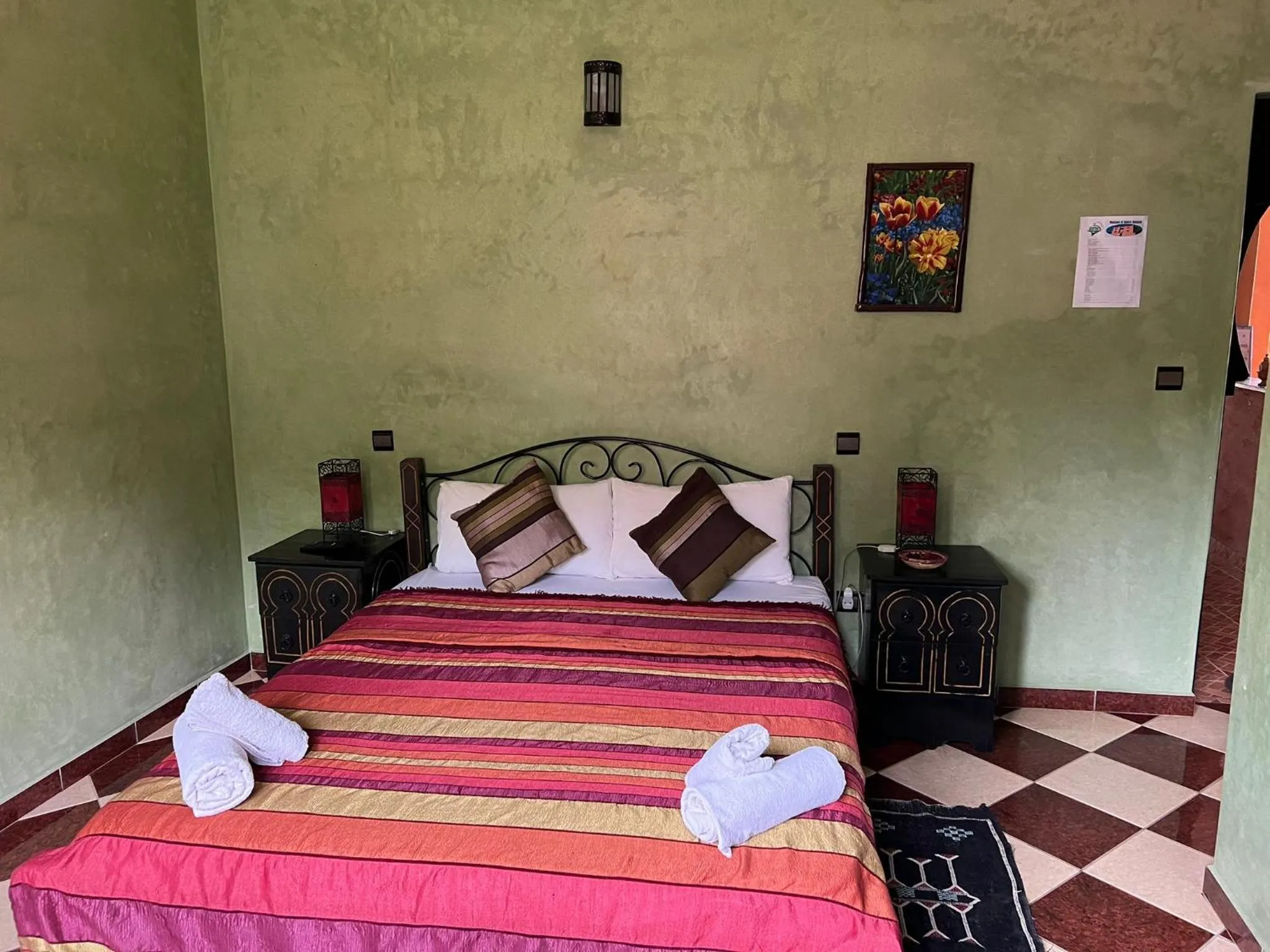 Bed in Maison d´hôtes Amazir