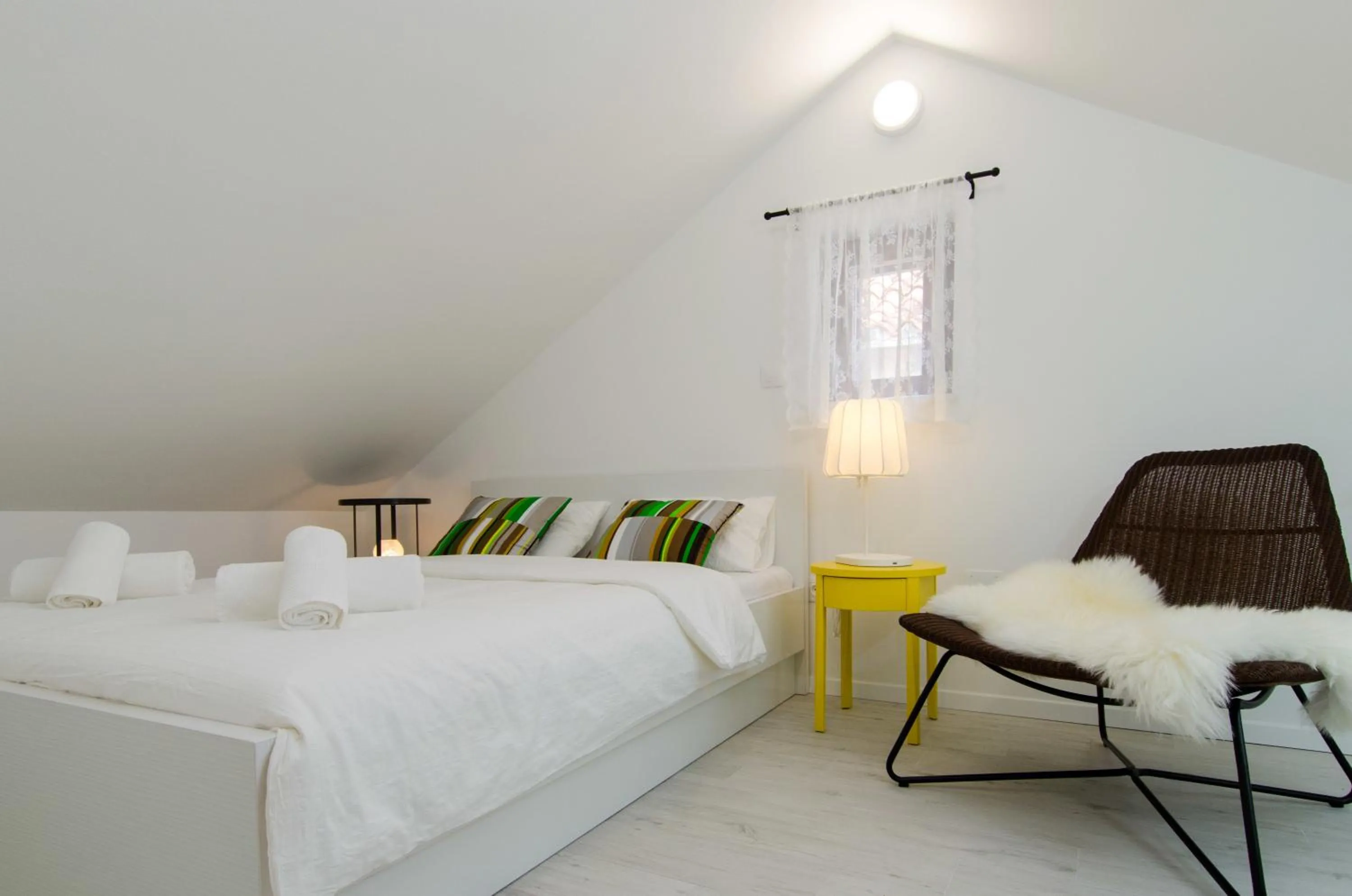 Bedroom, Bed in Apartments & Rooms Tiramola - Old Town