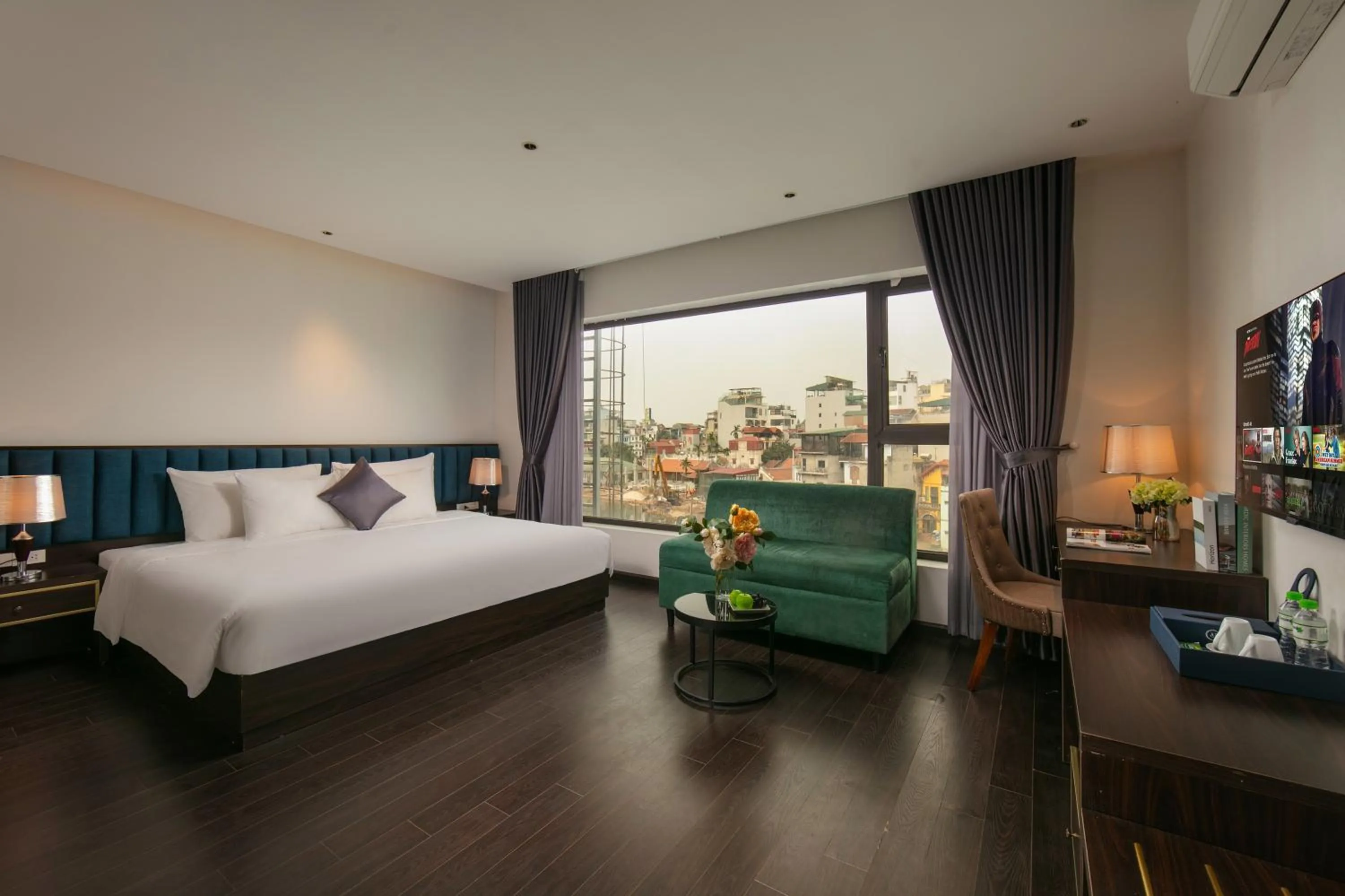 View (from property/room), Bed in Westlake Pearl Suites & Spa 70 Xuan Dieu - By Pegasy Group